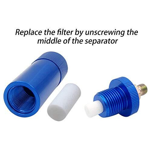 Creation Core High Pressure Pcp Hand Pump Air Filter Water-Oil Sparator With Female And Male Quick Connect For High Pressure Air Compressor Pump 30Mpa Blue