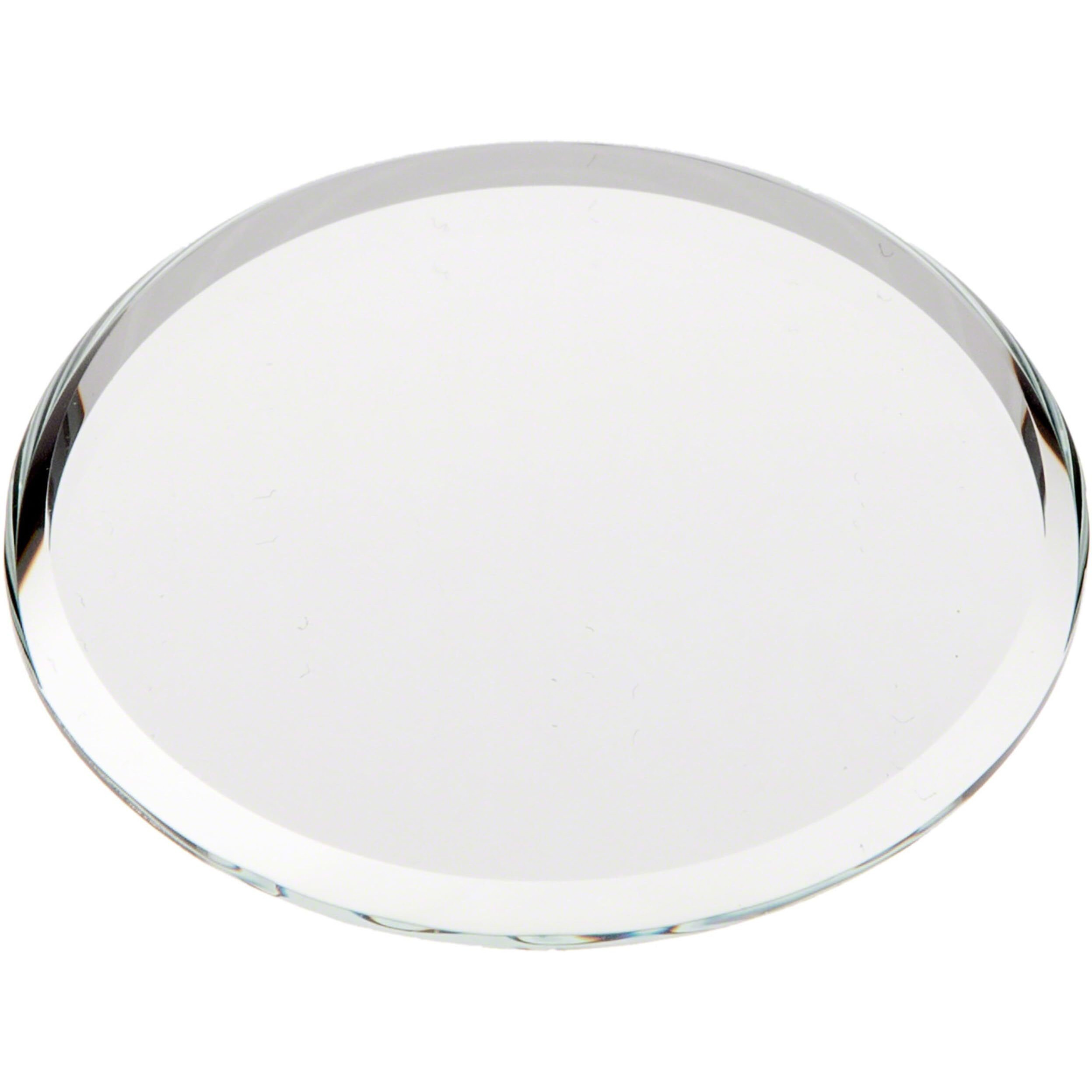Plymor Round 3Mm Beveled Glass Mirror  2 Inch X 2 Inch (Pack Of 3)