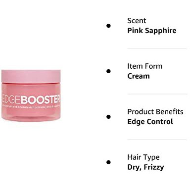 Edge Booster Style Factor Extra Strength Moisture Rich Pomade | Thick Coarse Hair (Pink Sapphire)