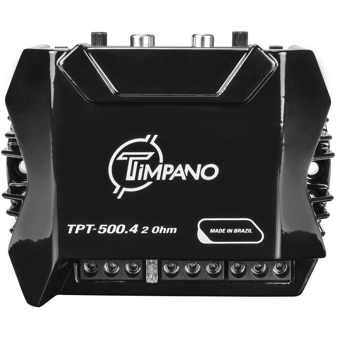 Timpano Tpt500.4 Compact 4 Channel Car Audio Amplifier  4 X 125 Watts At 2 Ohm  Mini Stereo 12 Volts Full Range Class D Amp Bridgeable