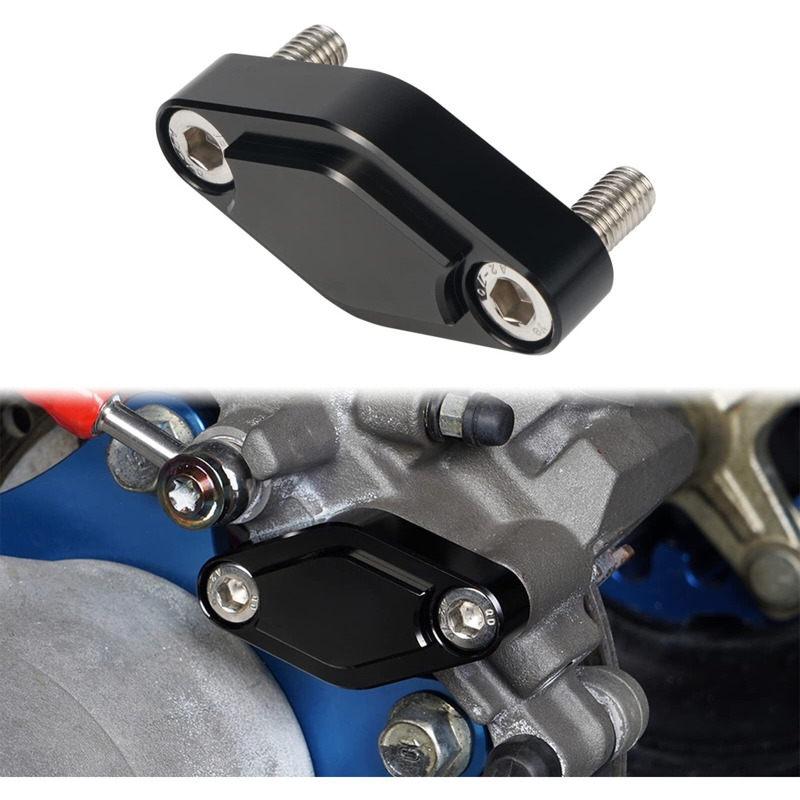 Nicecnc Atv Parking Brake Blocking Plate Compatible With Yamaha Raptor 700R 700 660 250 350 Banshee 350 Yfz 450 Yfz450R Warrior 350 Compatible With Honda Trx 450R 400Ex 300Ex Atc110 1979-1985 Black