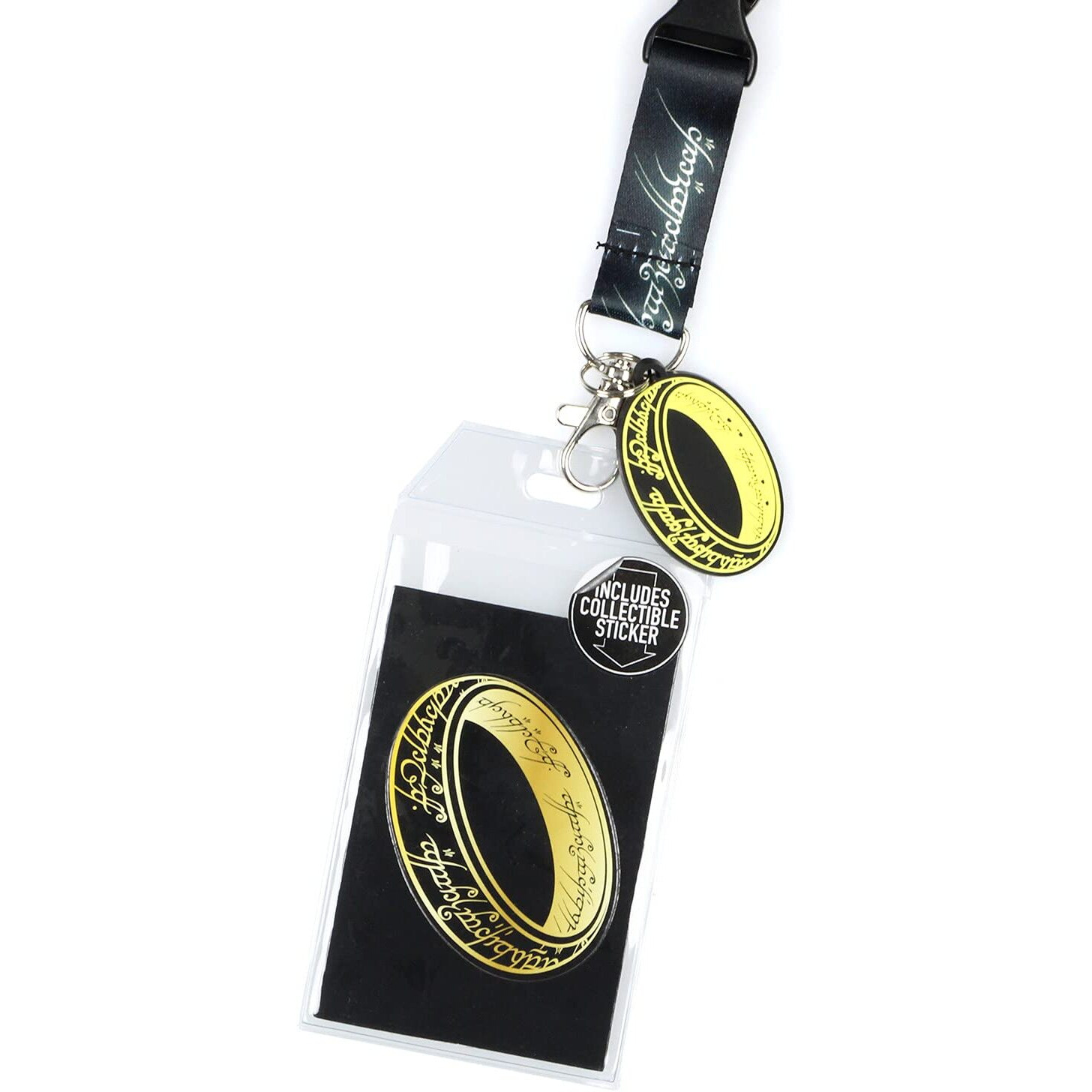 Lord Of The Rings The One Ring Precious Lanyard Clear Id Badge Holder Keychain