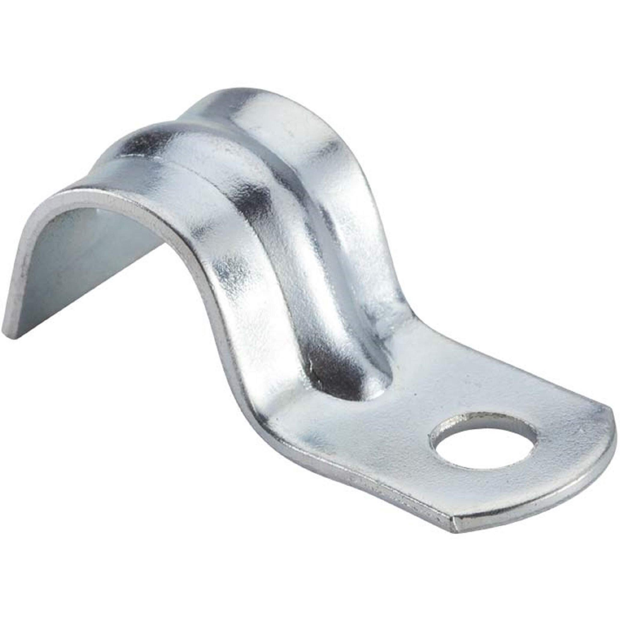 Halex - 3/8 Inch Flexible Metal Conduit (Fmc) - 1 Hole Straps - 62180B - 200 Per Pack - Silver