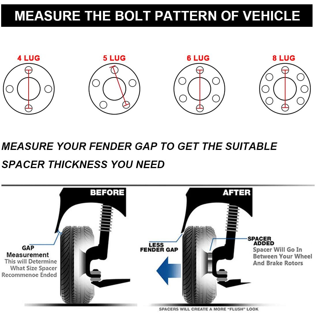 Vlaoschi Black Forged 6X5 6X120 6X127 Wheel Spacers 1/2 Inch (12Mm) Compatible With Chevy Gmc 6 Lug For 2002-2009 Trailblazer | 2015-2022 Colorado | 2018-2022 Traverse | 2002-2009 Envoy - Pack Of 4