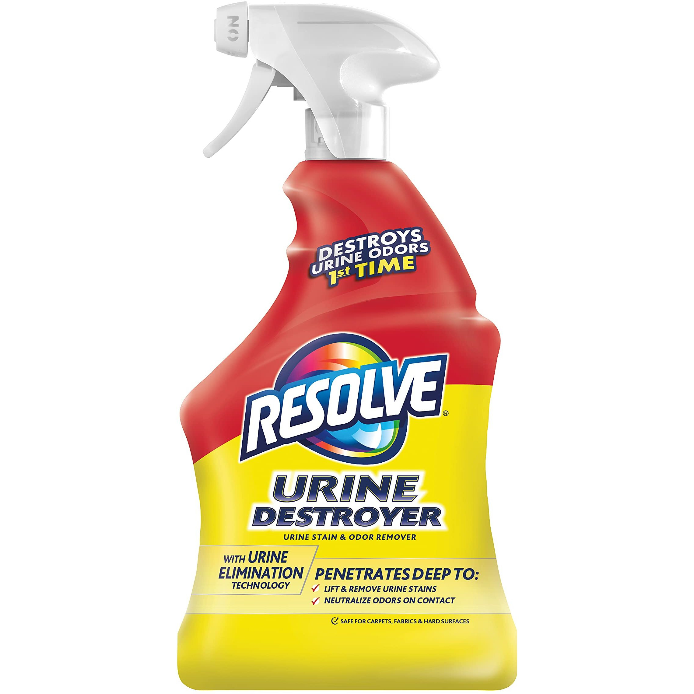 Resolve Urine Destroyer Spray Stain & Odor Remover  Transparent  No Flavor  32 Fl Oz