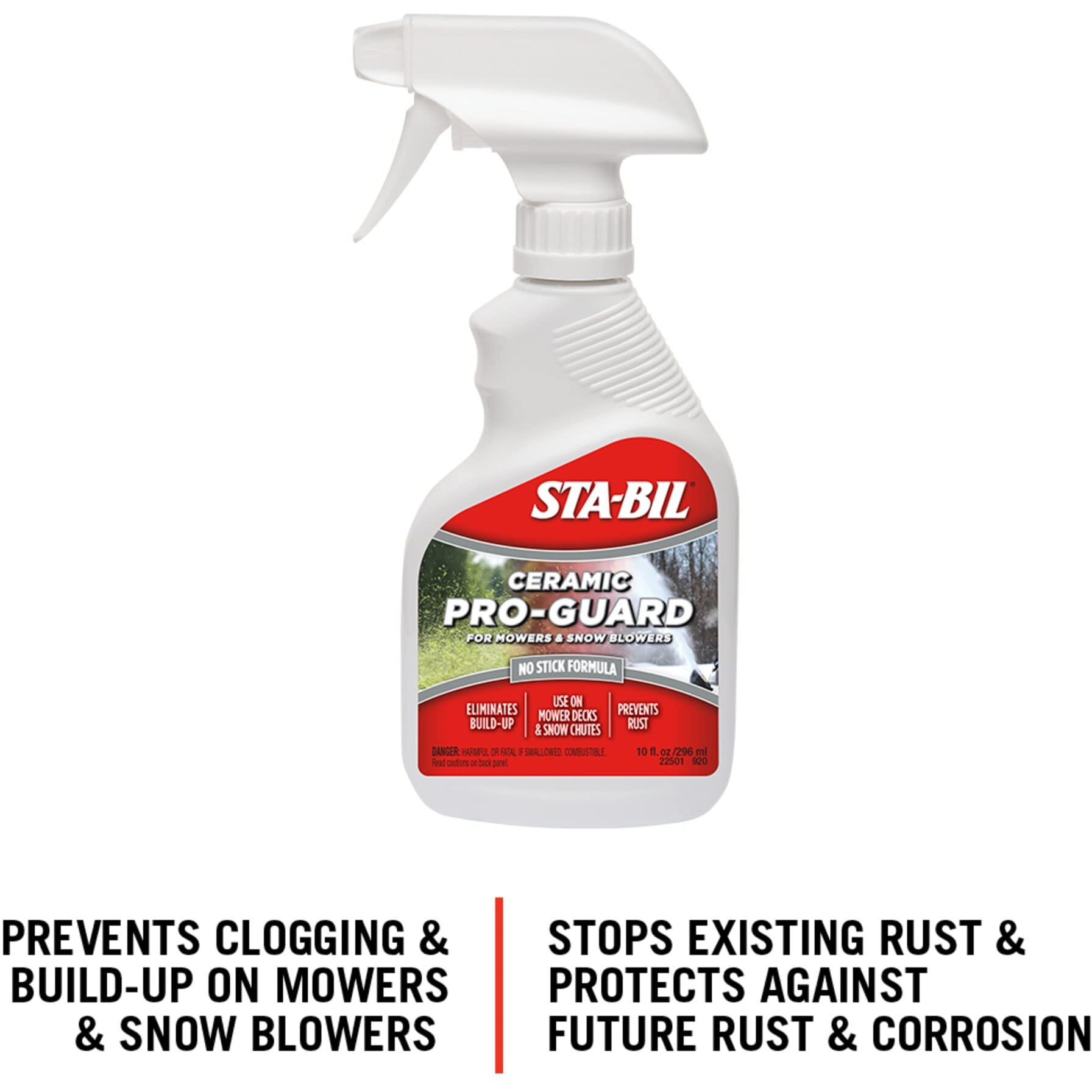 Sta-Bil Ceramic Pro Guard - Ceramic Protection For Lawn Mowers And Snowblowers - Non-Stick Formula - 10Oz Packaging May Vary