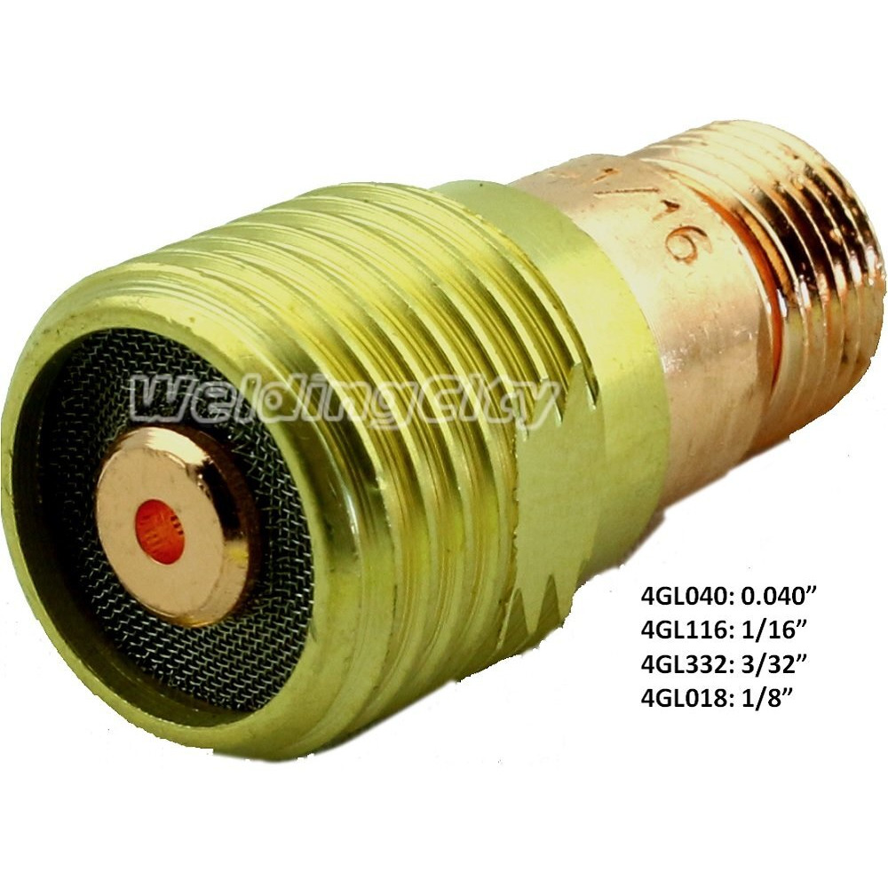 Weldingcity 5-Pk Tig Welding Torch Stubby Gas Lens Collet Body 4Gl332 (3/32"") For Torch 17  18 And 26 Series