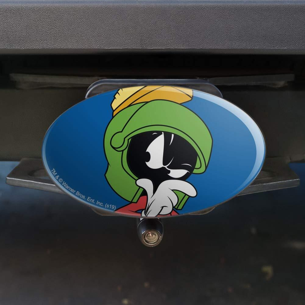 Looney Tunes Marvin The Martian Oval Tow Trailer Hitch Cover Plug Insert