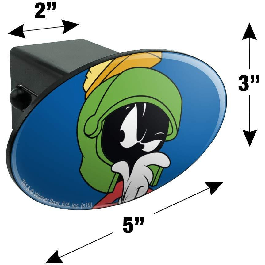 Looney Tunes Marvin The Martian Oval Tow Trailer Hitch Cover Plug Insert
