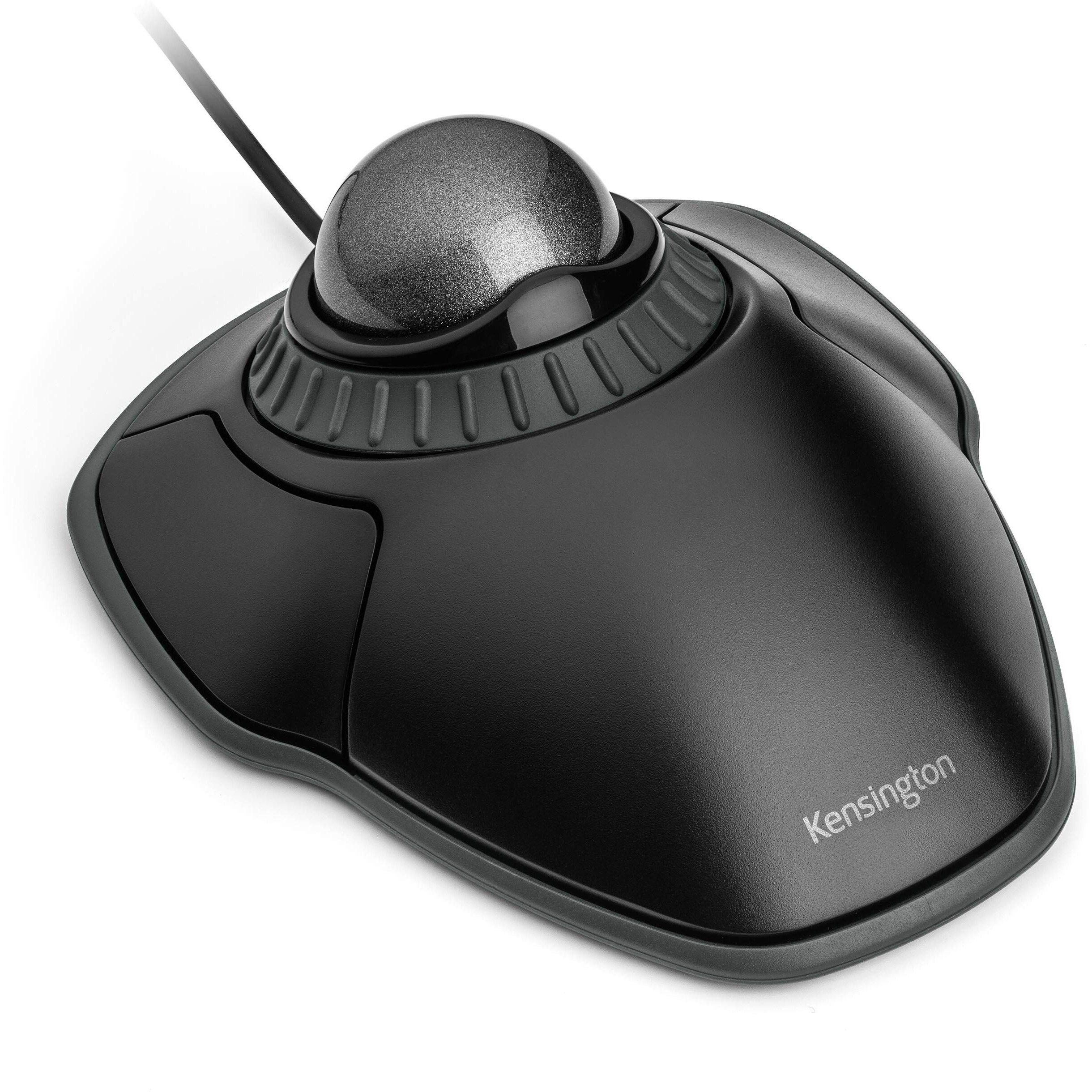 Kensington Orbit Trackball Mouse With Scroll Ring (K75327Ww)  Black-Grey