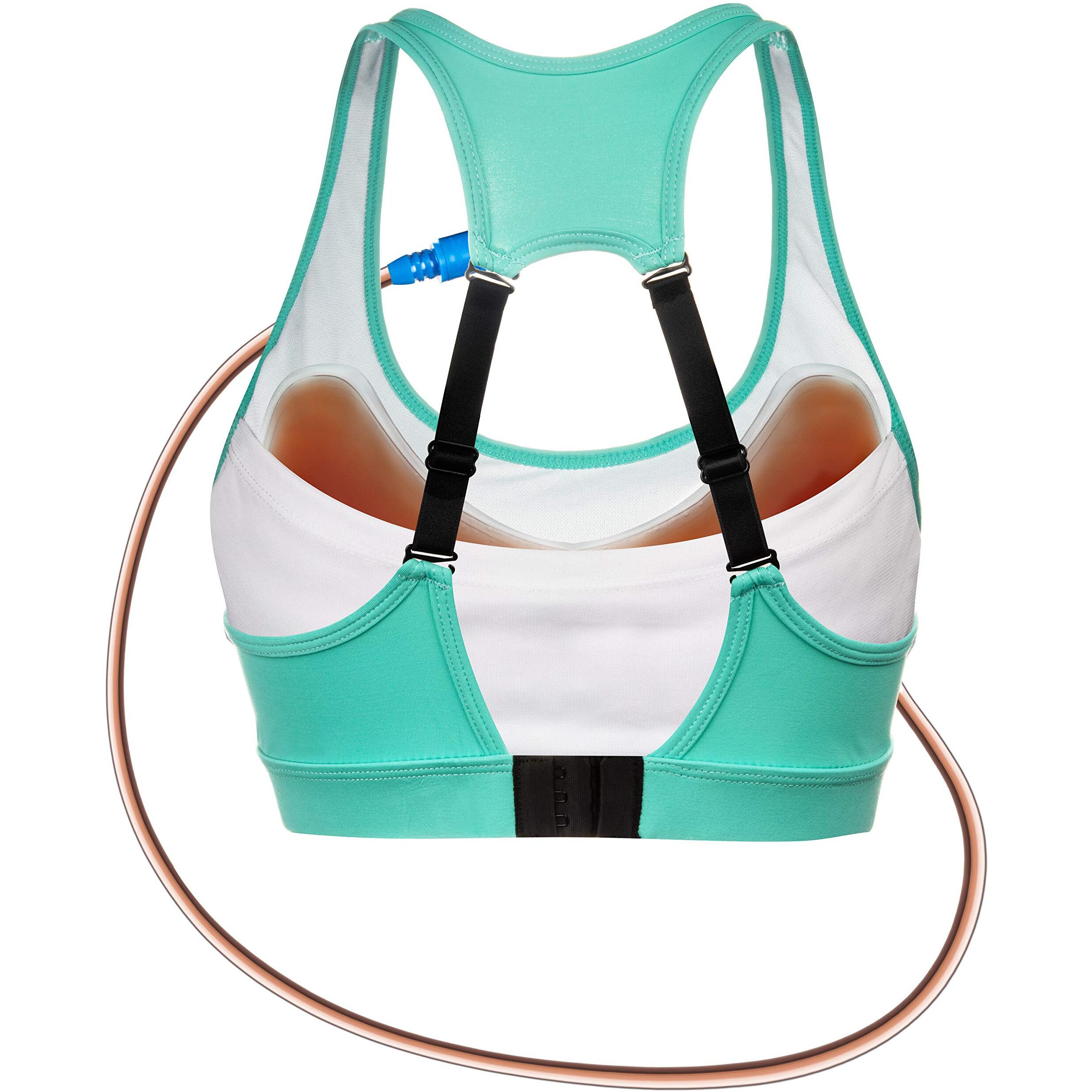 The Original Winerack Booze Bra Flask - Adjustable Design - Holds 25Oz Of Booze (Turquoise  Medium)