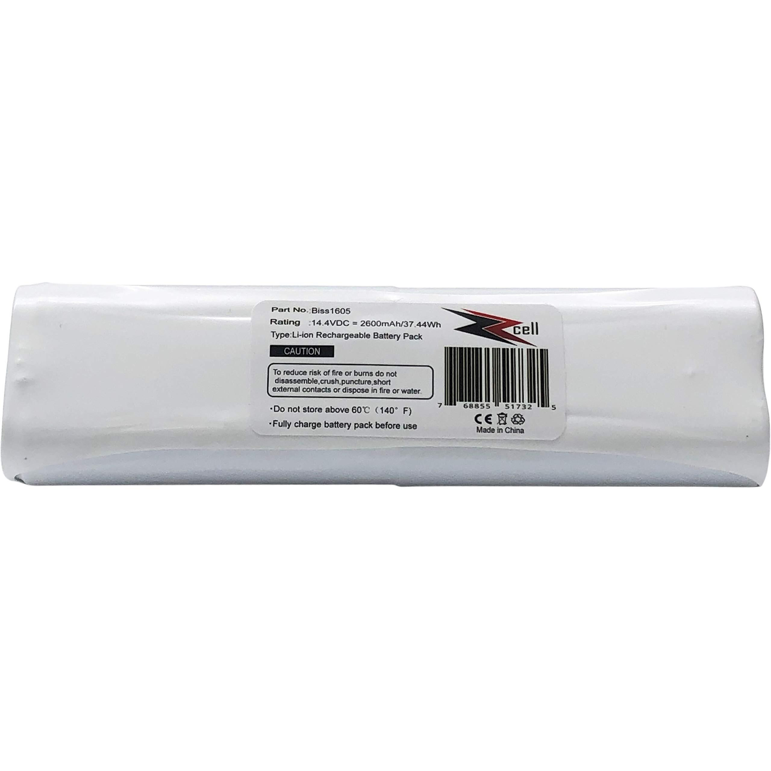 Zzcell Battery Replacement For Bissell Smartclean 1607381 Digipro Robotic Vacuum 1605  16052  16058  16059  1605A  1605C  1605R  1605W  19745  2142  4Icr19/65