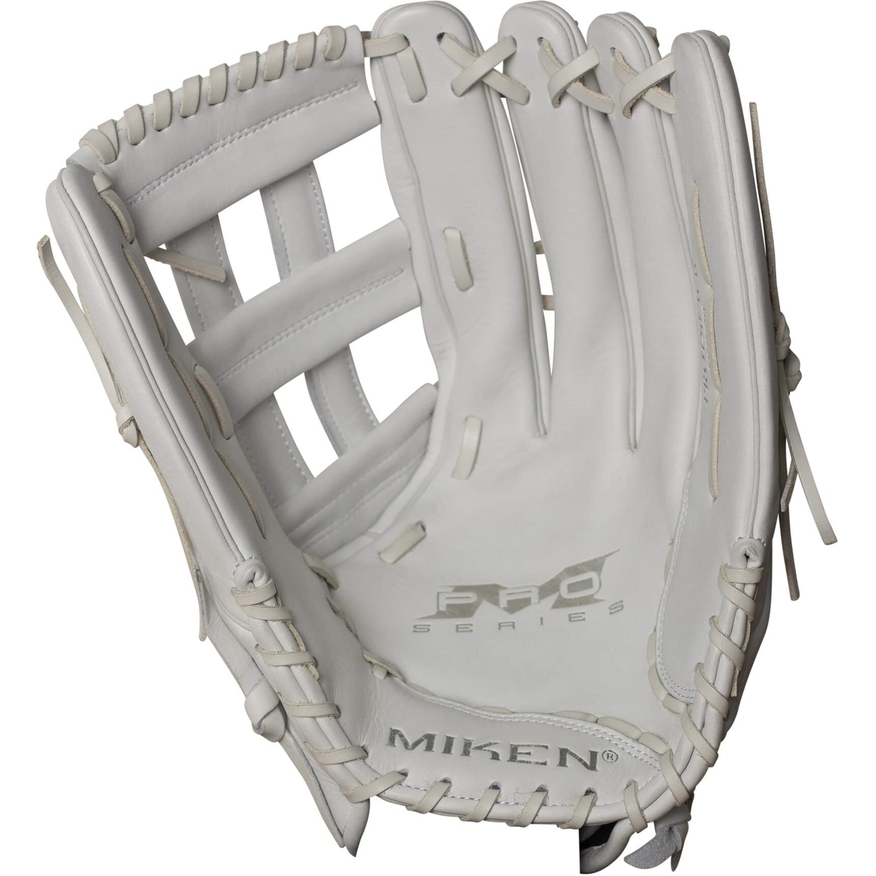 Miken Pro Series 15"" Slow Pitch Softball Glove Pro150-Ww Right Hand Thrower  White/White