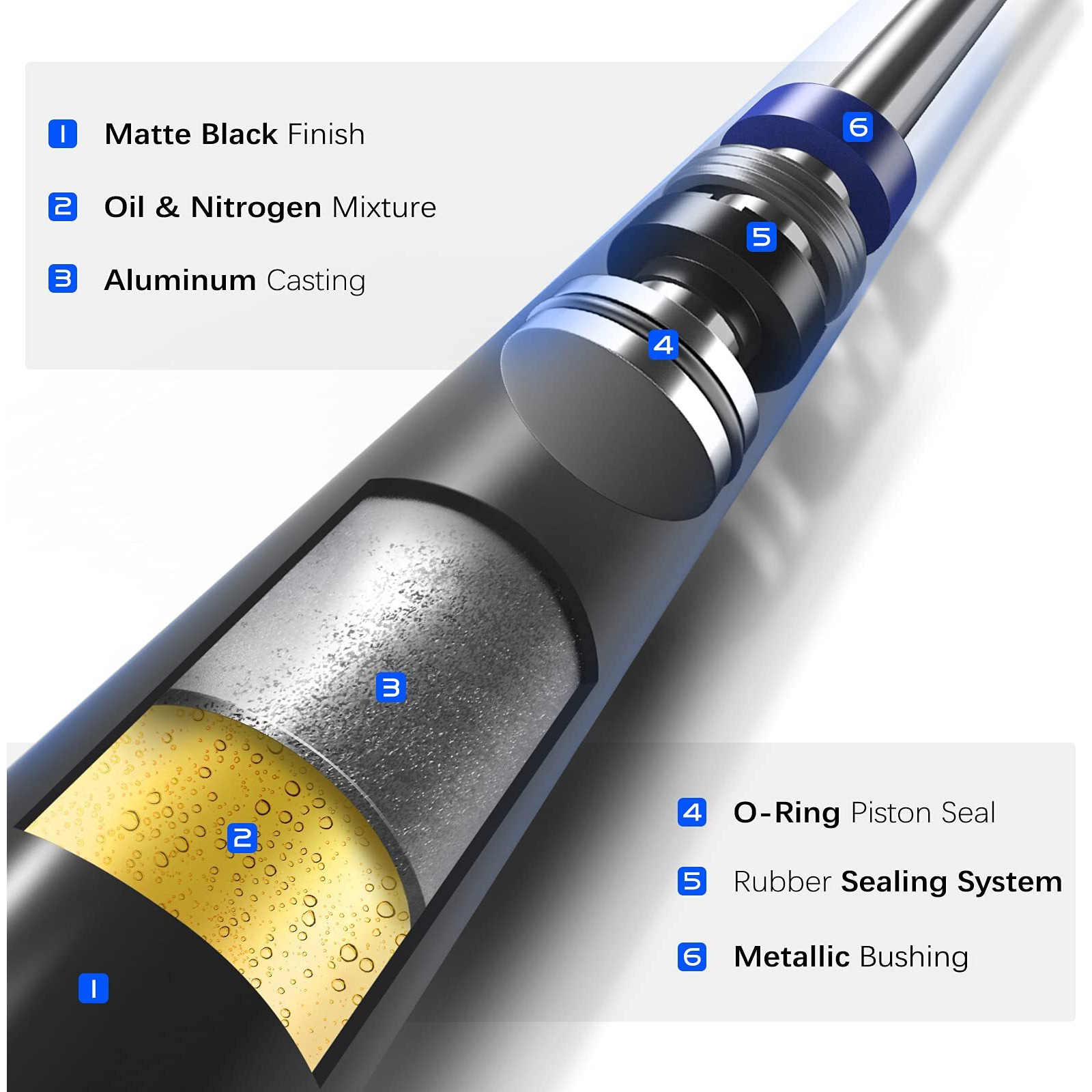 Set Of 2 Rear Trunk Lift Support Struts Gas Shock Spring For Cadillac Cts 2008-2014 Sedan