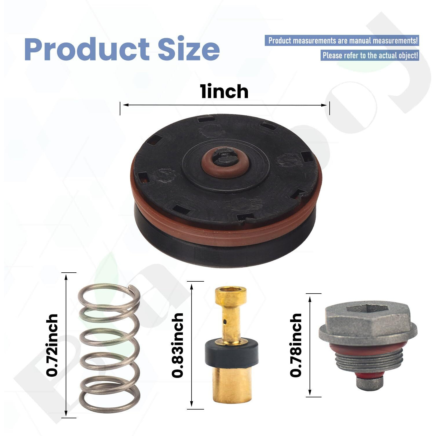 N008792 Air Compressor Regulator Repair Kit - By Braveboy  Compatible With Porter Cable/Craftsman/D-Ewalt  Replacement D55155 D55167 D55684 23400S Compressor Regulator Repair Kit