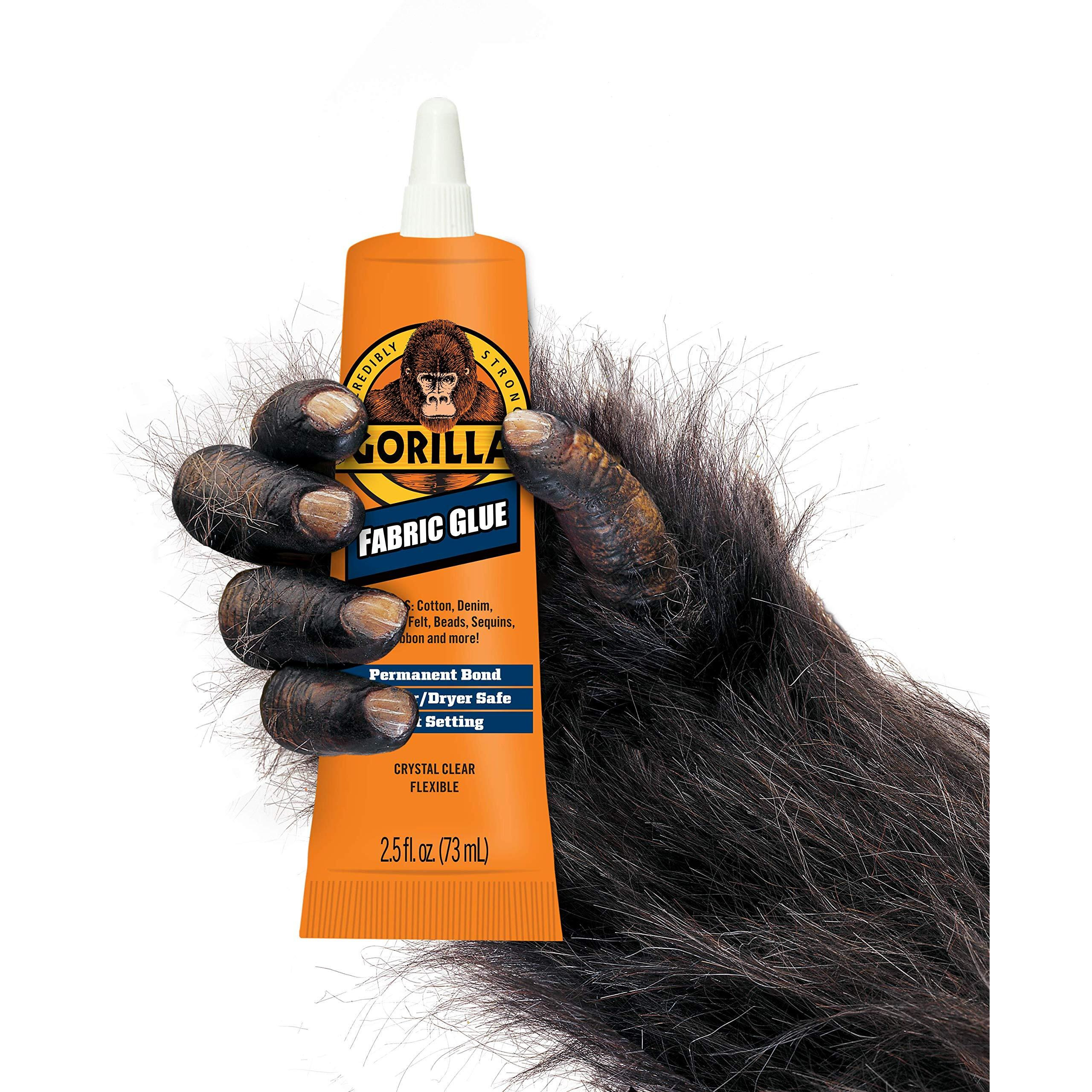 Gorilla Waterproof Fabric Glue 2.5 Ounce Tube  Clear  (Pack Of 1)