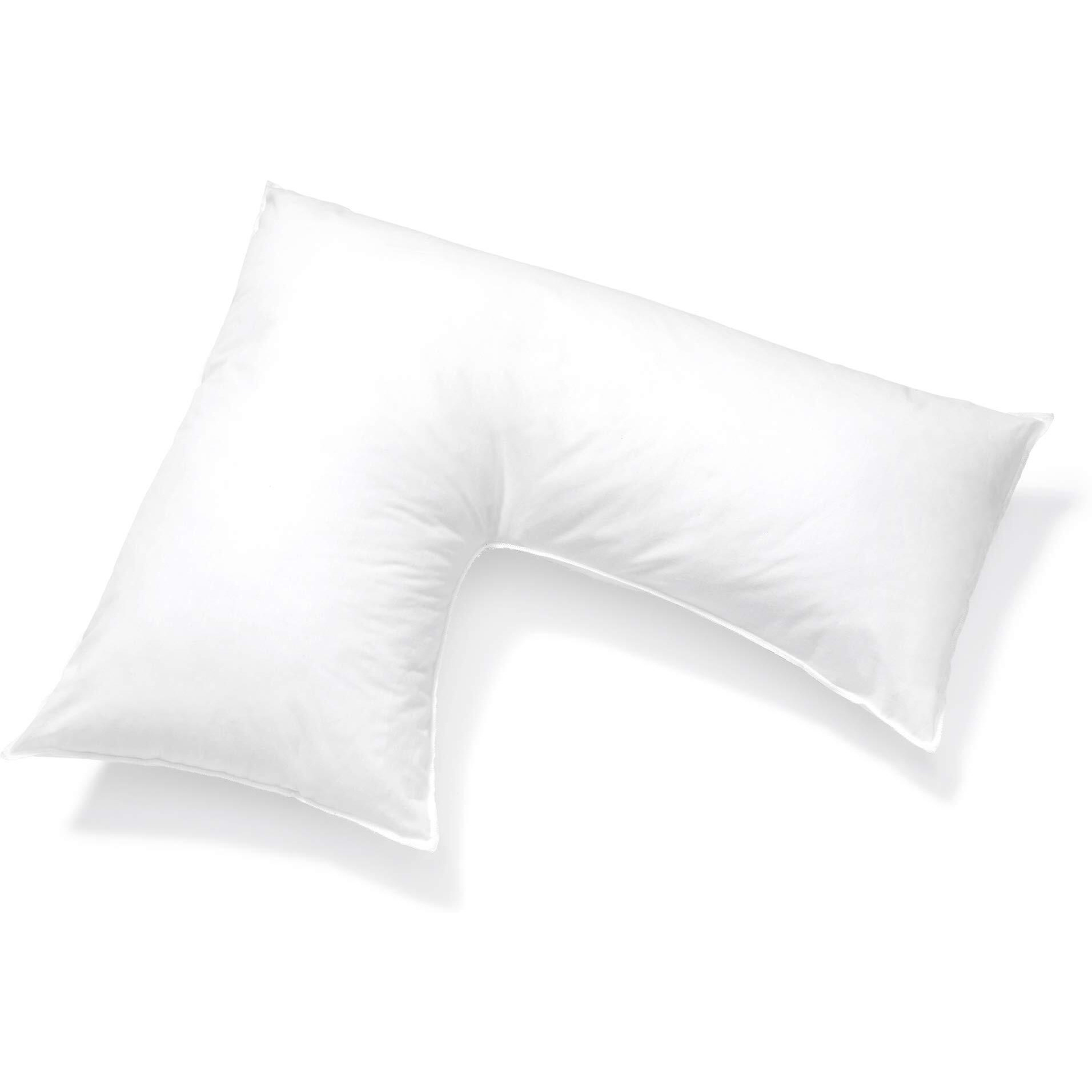 Pillows With A Purpose L Shaped Pillow Support For Head  Neck And Shoulders - White Cover Included
