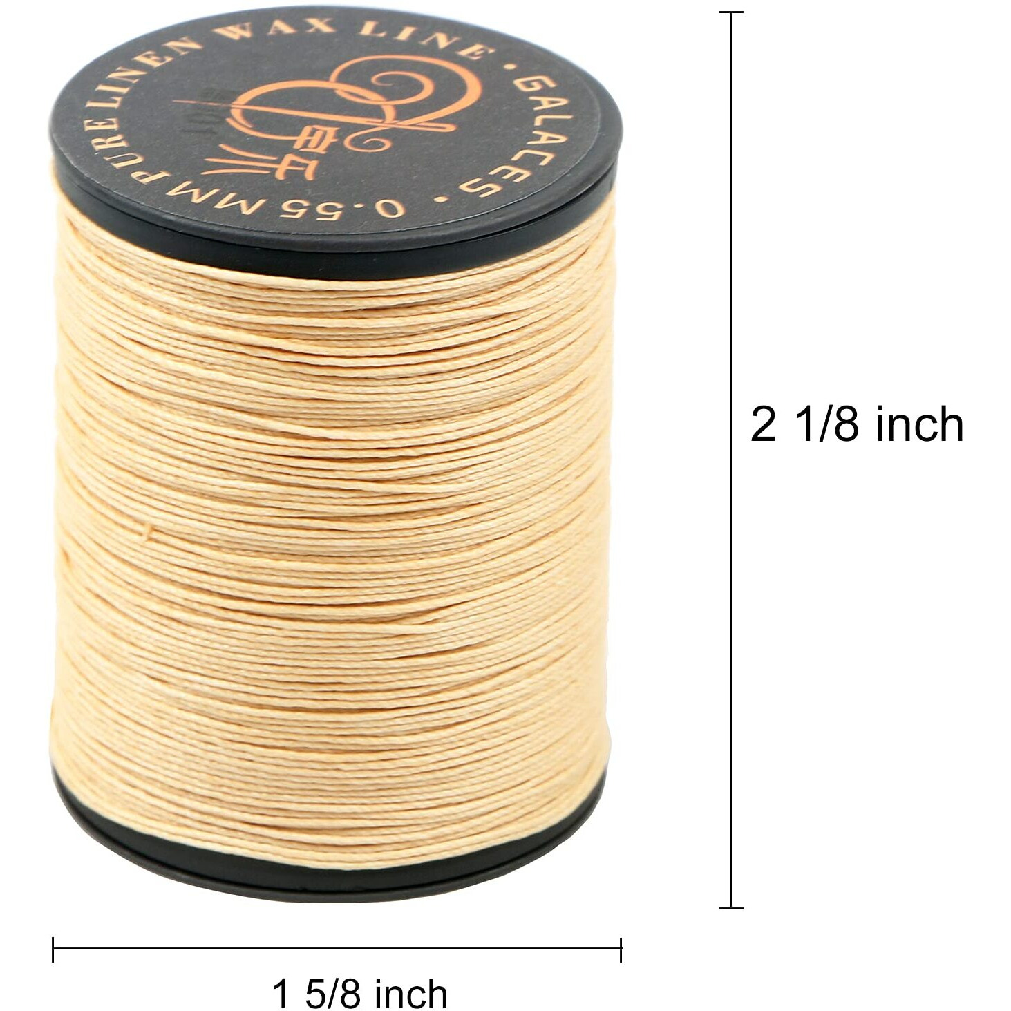 Fandol 100% Natural Linen Thread Waxed Thread For Bookbingding  Leather Sewing  Beading Or Macrame (Beige)