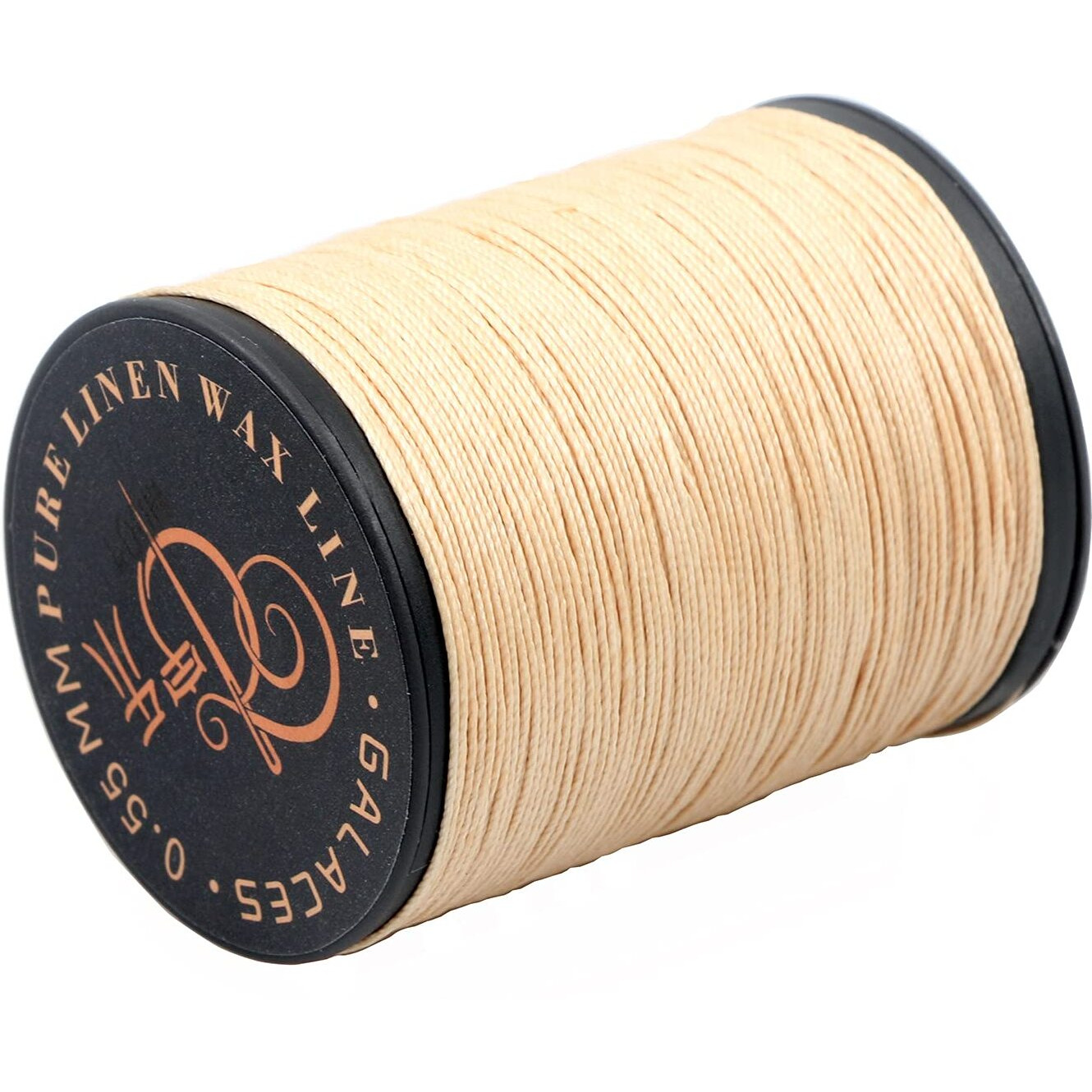 Fandol 100% Natural Linen Thread Waxed Thread For Bookbingding  Leather Sewing  Beading Or Macrame (Beige)