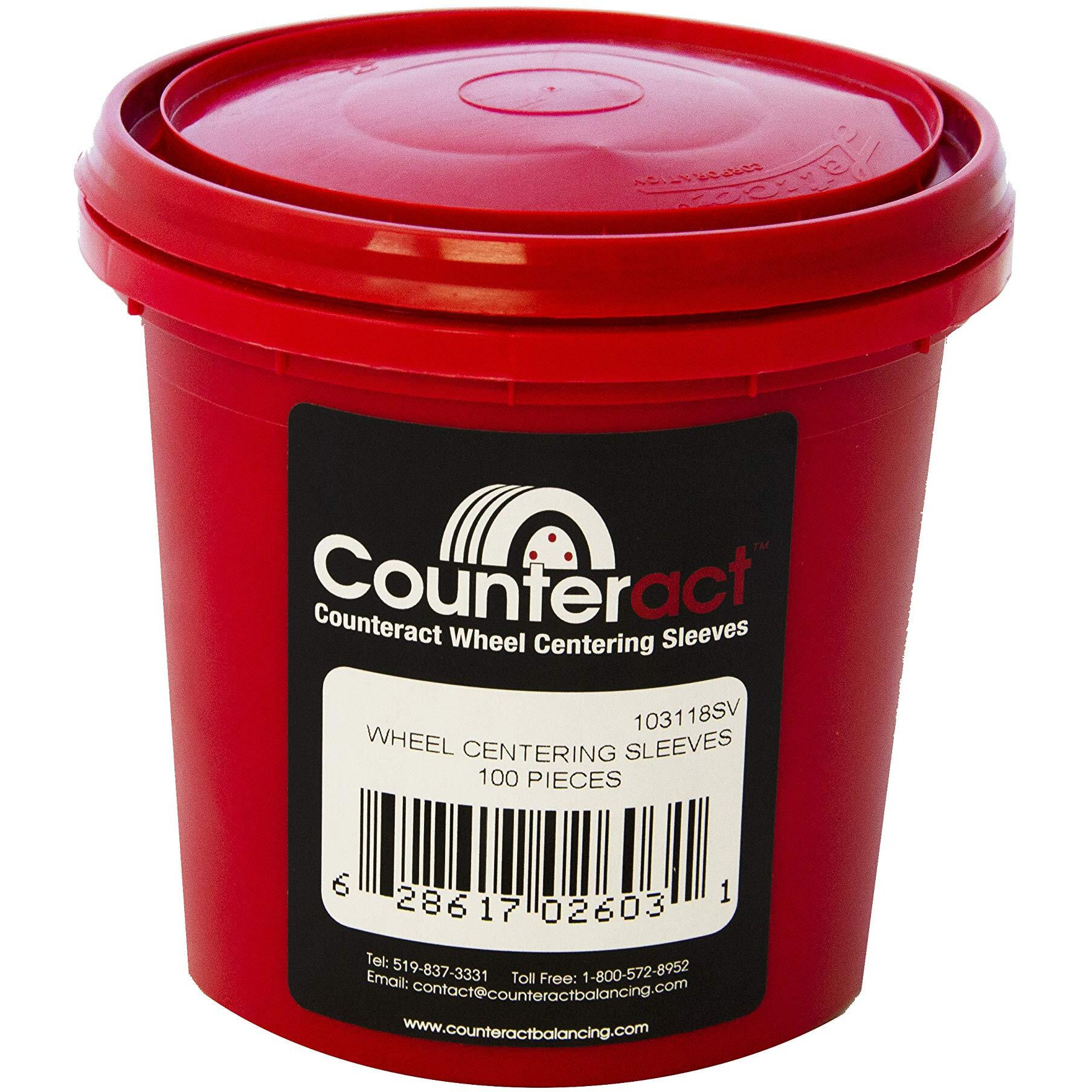 Counteract Wheel Centering Sleeves (100Pk  22Mm)