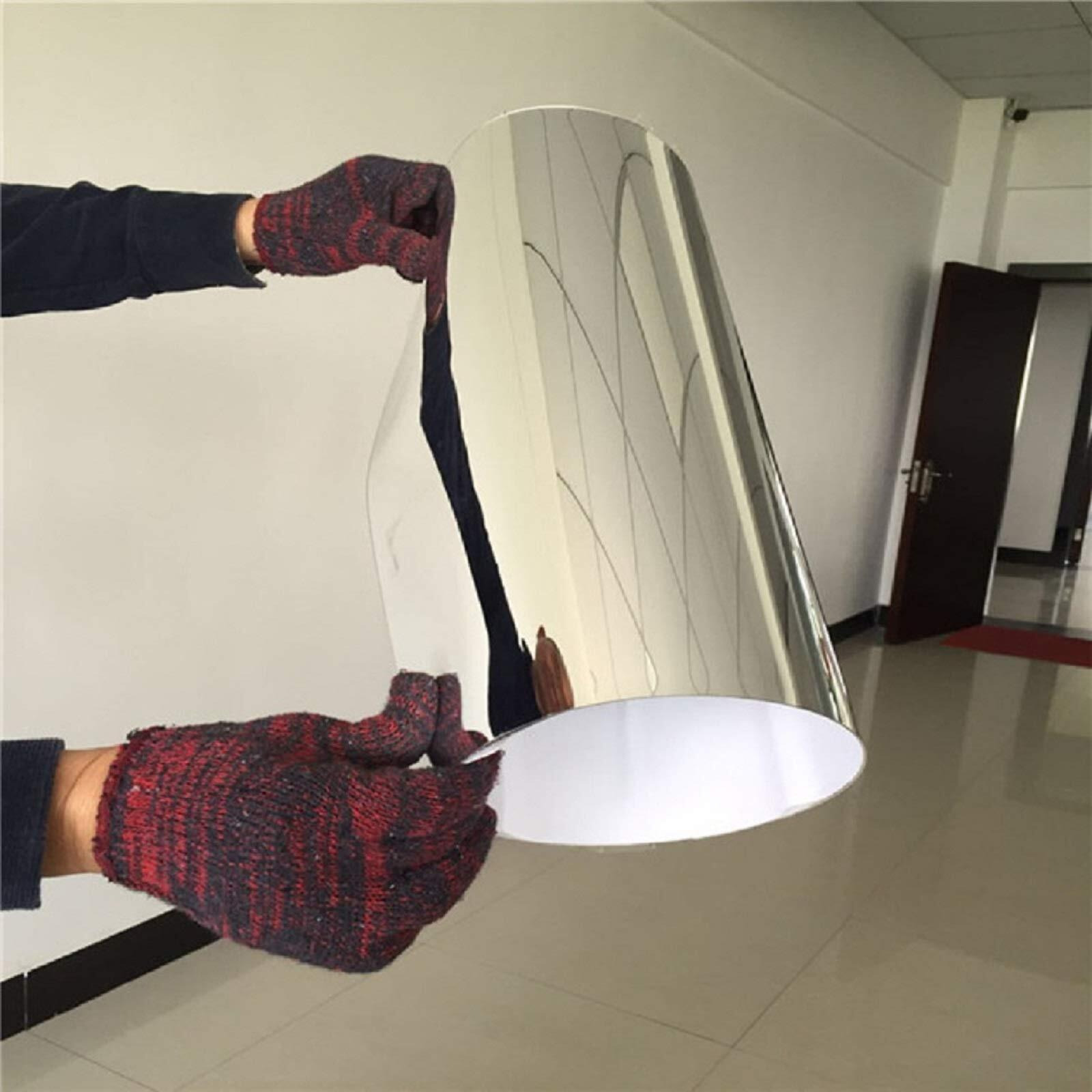 Q-Bics Petg Plastic Reflection Mirror Sheets Stickers  2 Sheets  Grey  11 X 17 Inch  Art Deco  Single Use  Rectangular  Polished