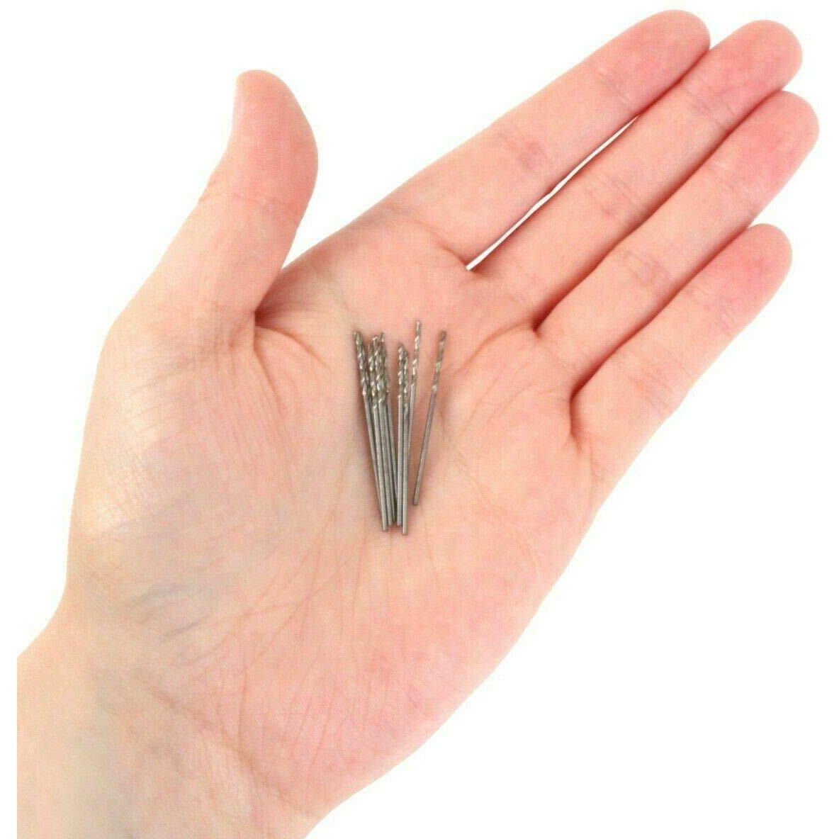 20 Pcs 0.8 Mm Hss Micro Twist Drill Bit  Mini High Speed Steel Drill For Wood  Plastic  Soft Metal