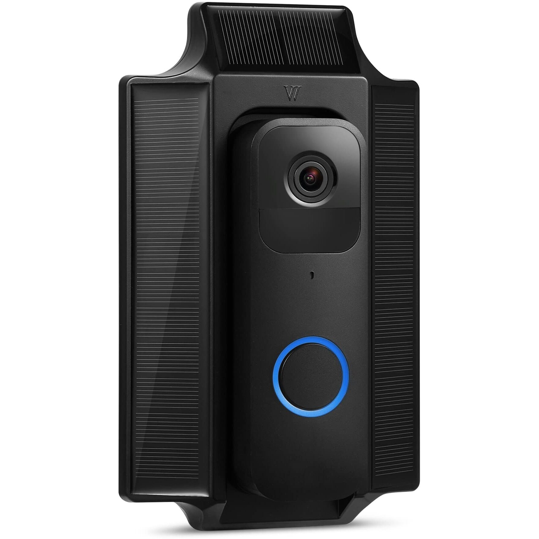 Wasserstein Solar Charger And Mount - Compatible With Blink Video Doorbell - Solar Power For Your Blink Video Doorbell (Black)