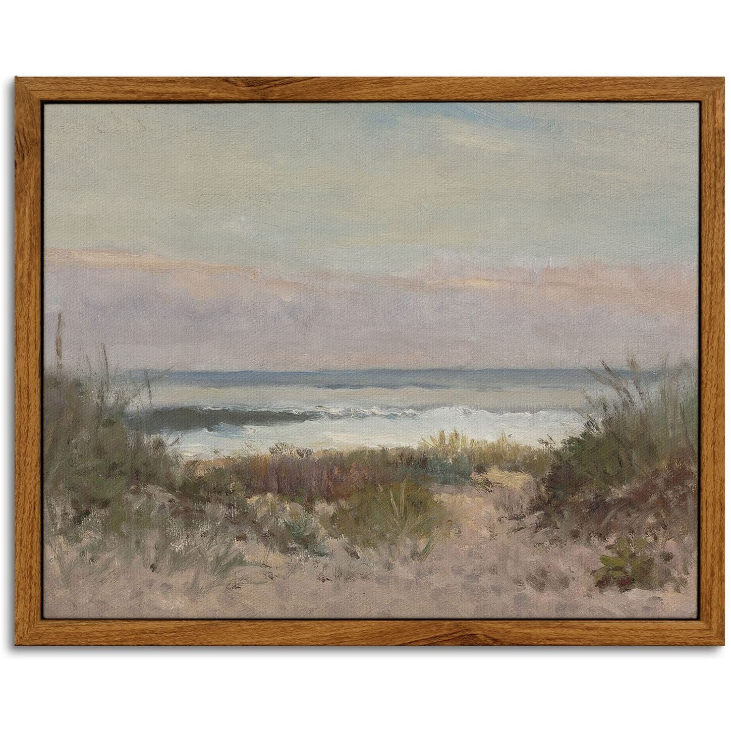 Insimsea Framed Canvas Wall Art Decor Room Decor  Classical Coastal Scenery Bathroom Pictures Wall Decorations  Farmhouse Kitchen Office Bathroom Art Wall Decor 8X10 Inch