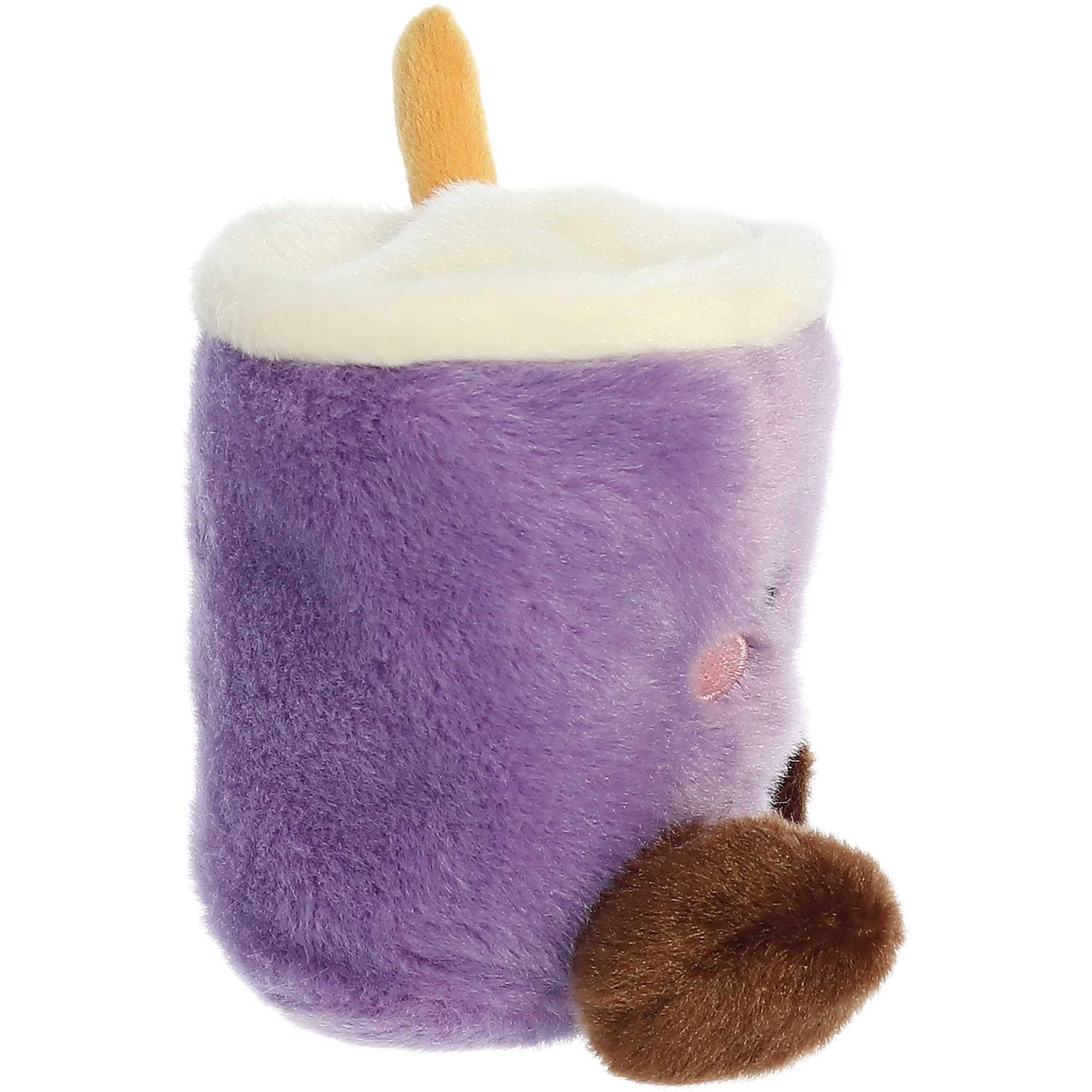 Aurora Adorable Palm Pals Tart Taro Boba Stuffed Animal - Pocket-Sized Play - Collectable Fun - Purple 5 Inches