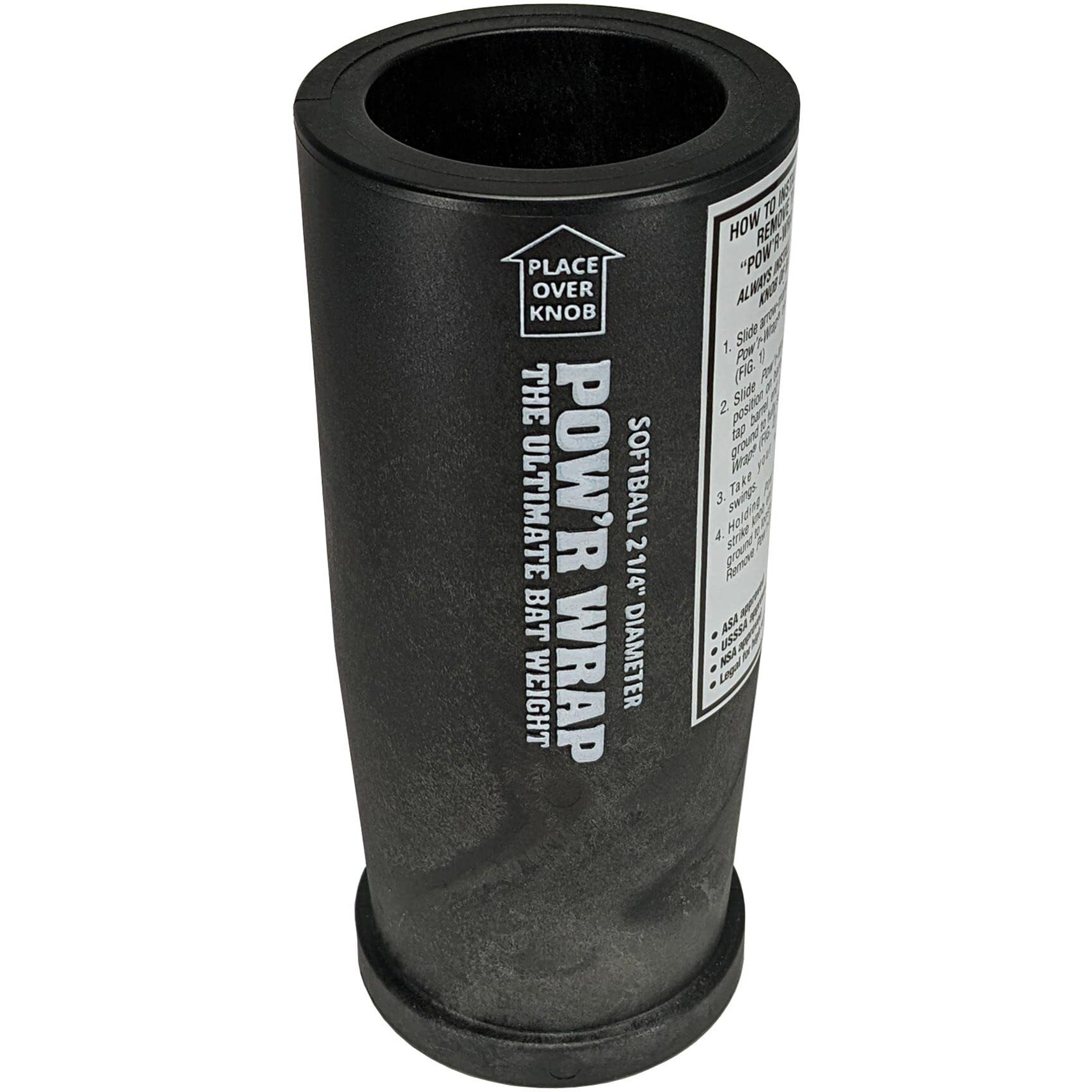 Pow'R Wrap Bat Weight For Softball  24-Ounce  Black