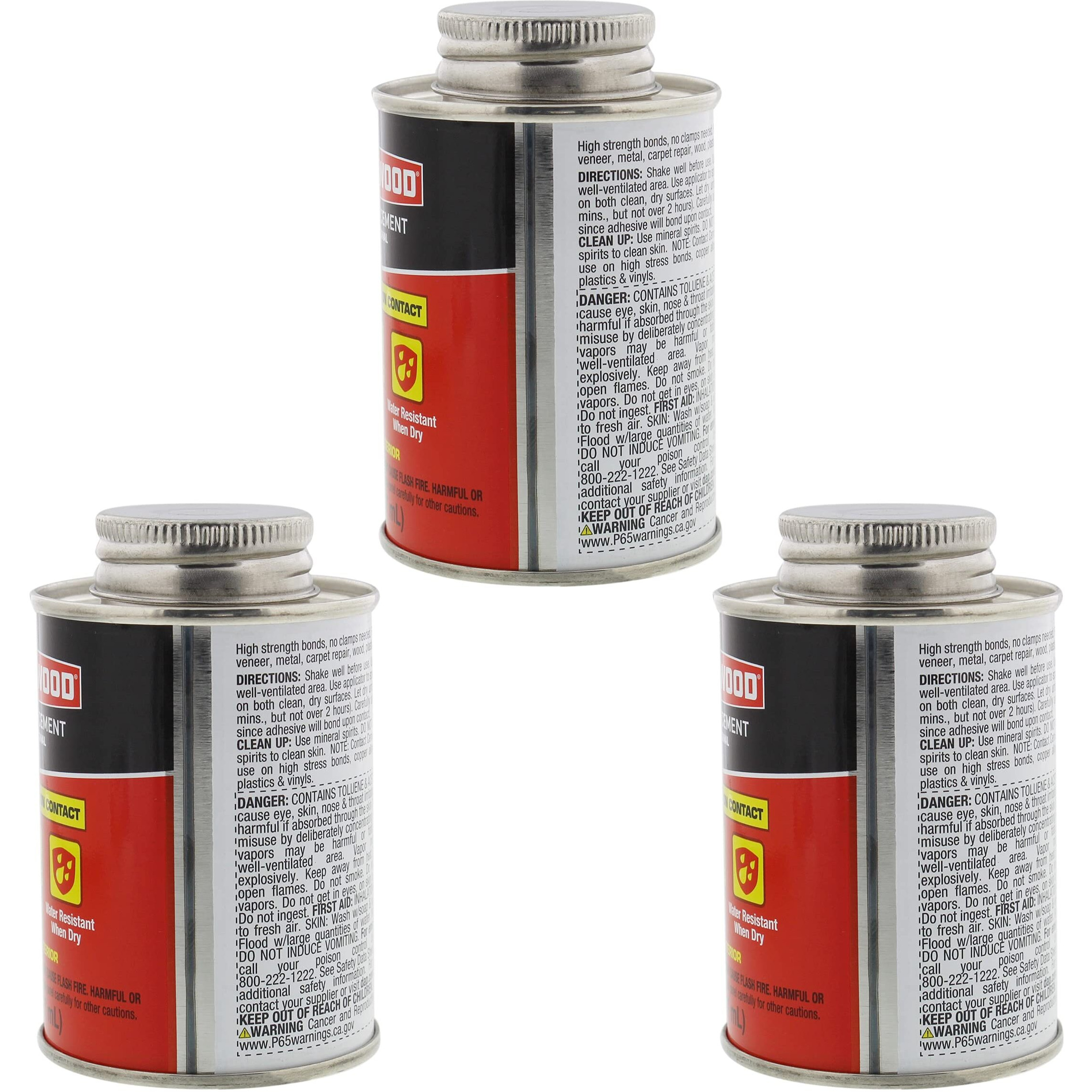 Dap 00107 Weldwood Original Contact Cement 3 Oz - 3 Pack