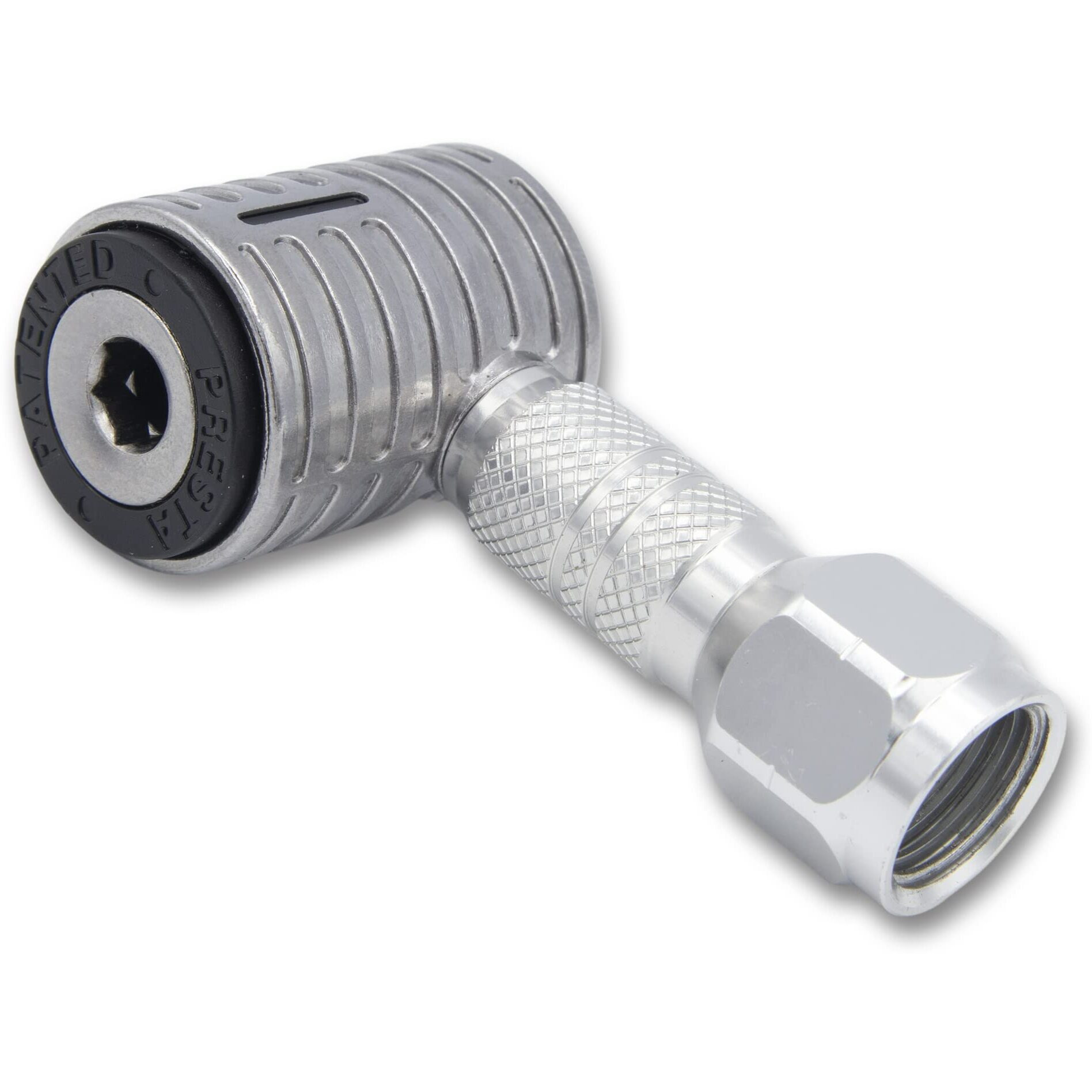 Jaco Lightning Xp Locking Presta Air Chuck For Bike Tires - 1/4"" F-Npt (Open Flow) | Quick-Connect Presta Attachment For Tire Inflators (Patented)