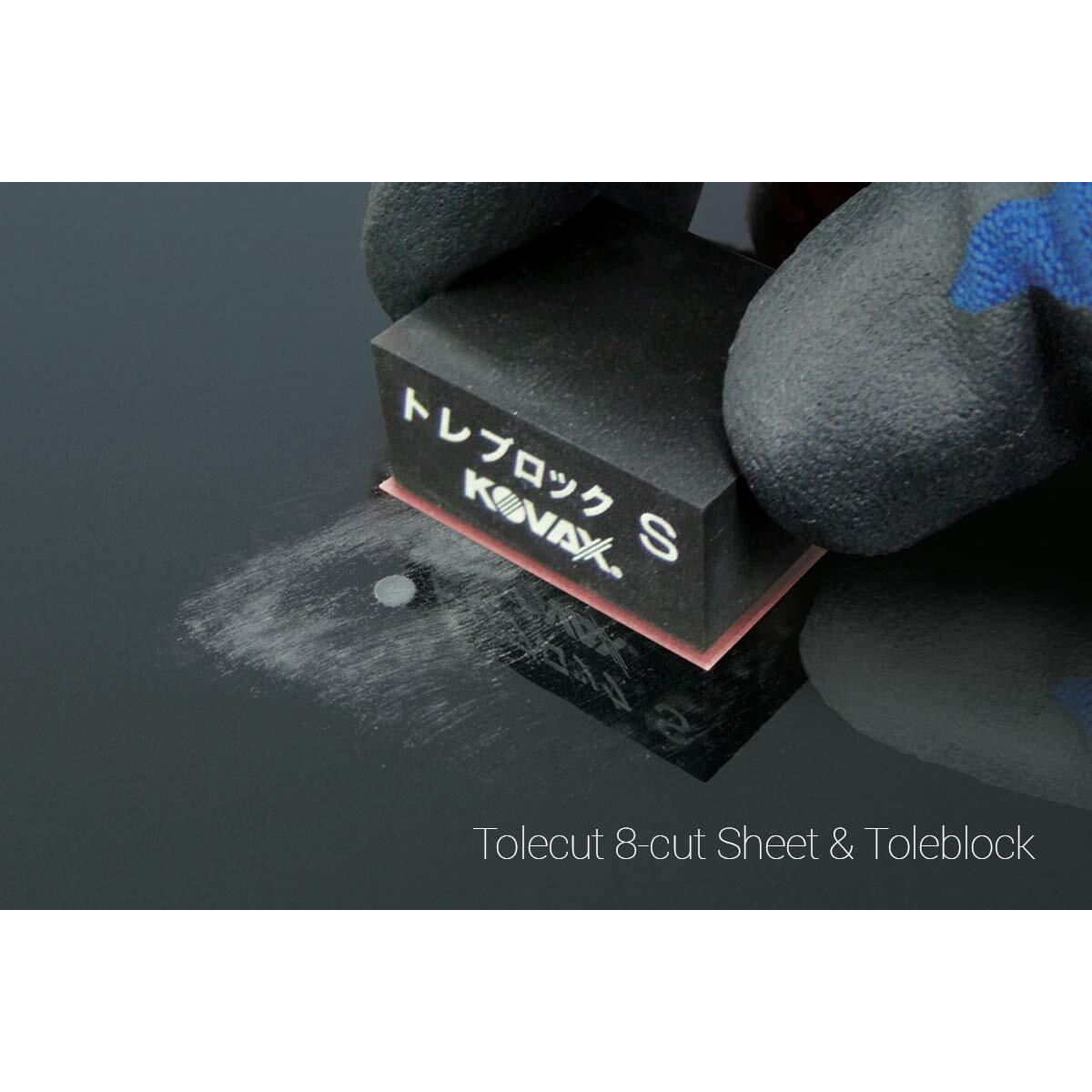 Tolecut Psa 8-Cut Block Sanding Sheets Job-Pak  Assorted Yellow-Orange-Pink  U191-1526A  3 Sheets + 1 Toleblock