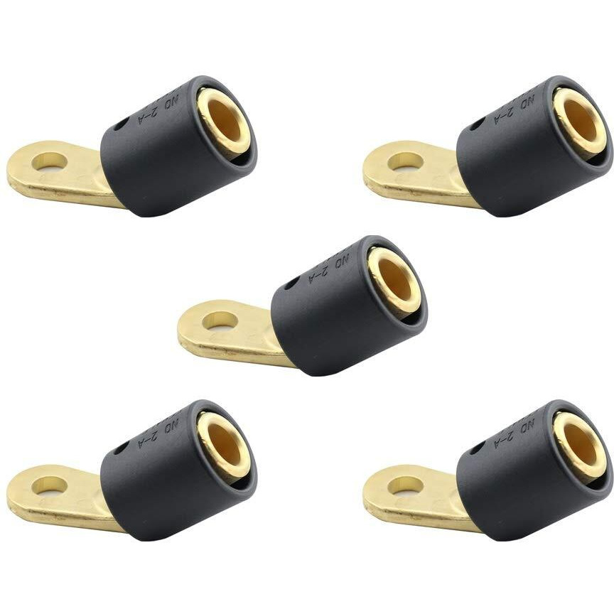 Weldingcity 5-Pk Welding Cable Female Terminal Connector Adapter 2-Af Threaded Stud To Tweco/Lenco Male 2-Mpc/4-Mpc/Lc-40/Lc-40Hd (Pack Of 5)