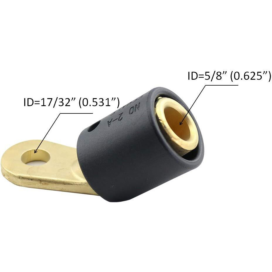 Weldingcity 5-Pk Welding Cable Female Terminal Connector Adapter 2-Af Threaded Stud To Tweco/Lenco Male 2-Mpc/4-Mpc/Lc-40/Lc-40Hd (Pack Of 5)