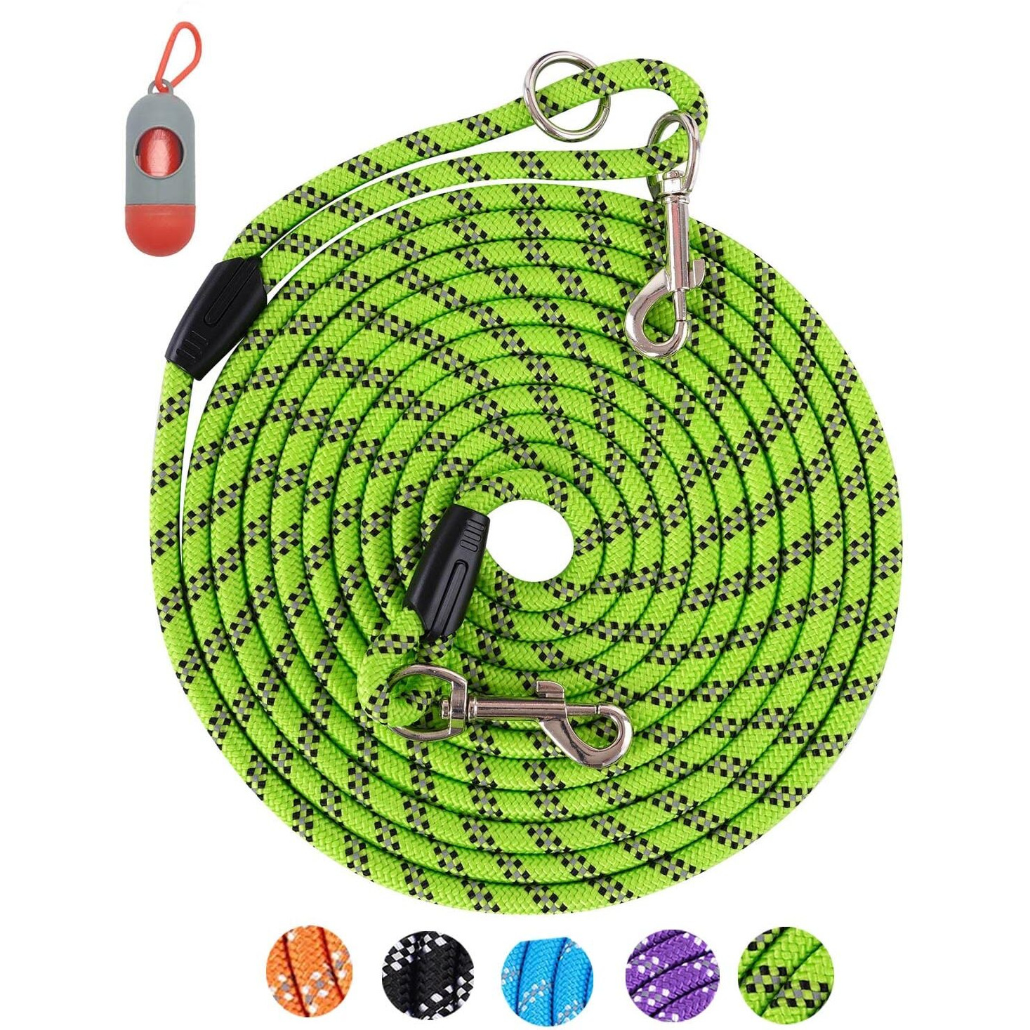 Long Dog Leash For Training - 10Ft/16Ft/30Ft/50Ft/100Ft  Reflective  Heavy Duty For Large  Medium  Small Dogs - Walking  Playing  Camping  Yard