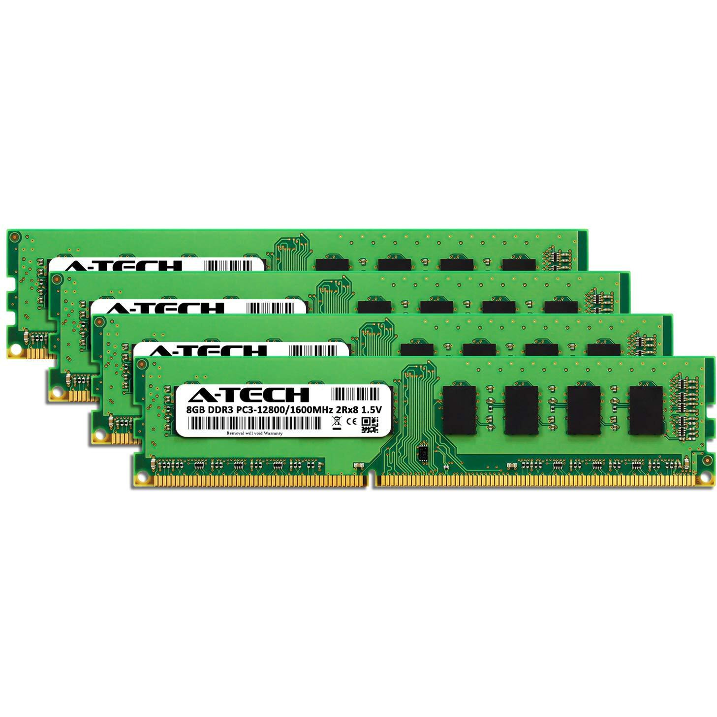 A-Tech 32Gb (4 X 8Gb) Ram For Dell Xps 8500  8700 | Ddr3 1600Mhz Pc3-12800 Non-Ecc Dimm Max Memory Upgrade Kit