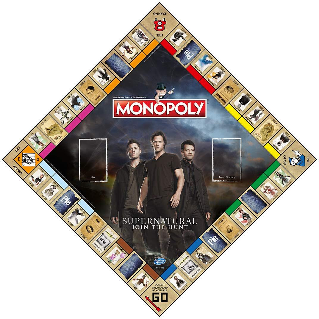 Winning Moves Supernatural Monopoly Board Game  Join The Winchester Brothers Sam And Dean  Advance To Vampire And Werewolf And Trade Your Way To Success  For Ages 16 And Up
