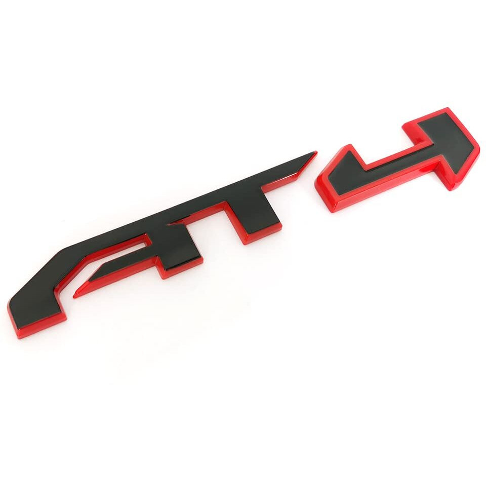 3Pack 2019-2025 At4 Emblems Sierra 3D Badge Nameplate Decal With Strong Adhesive 85002068 Compatible With Canyon Sierra 1500 2500Hd 3500Hd (Redline)