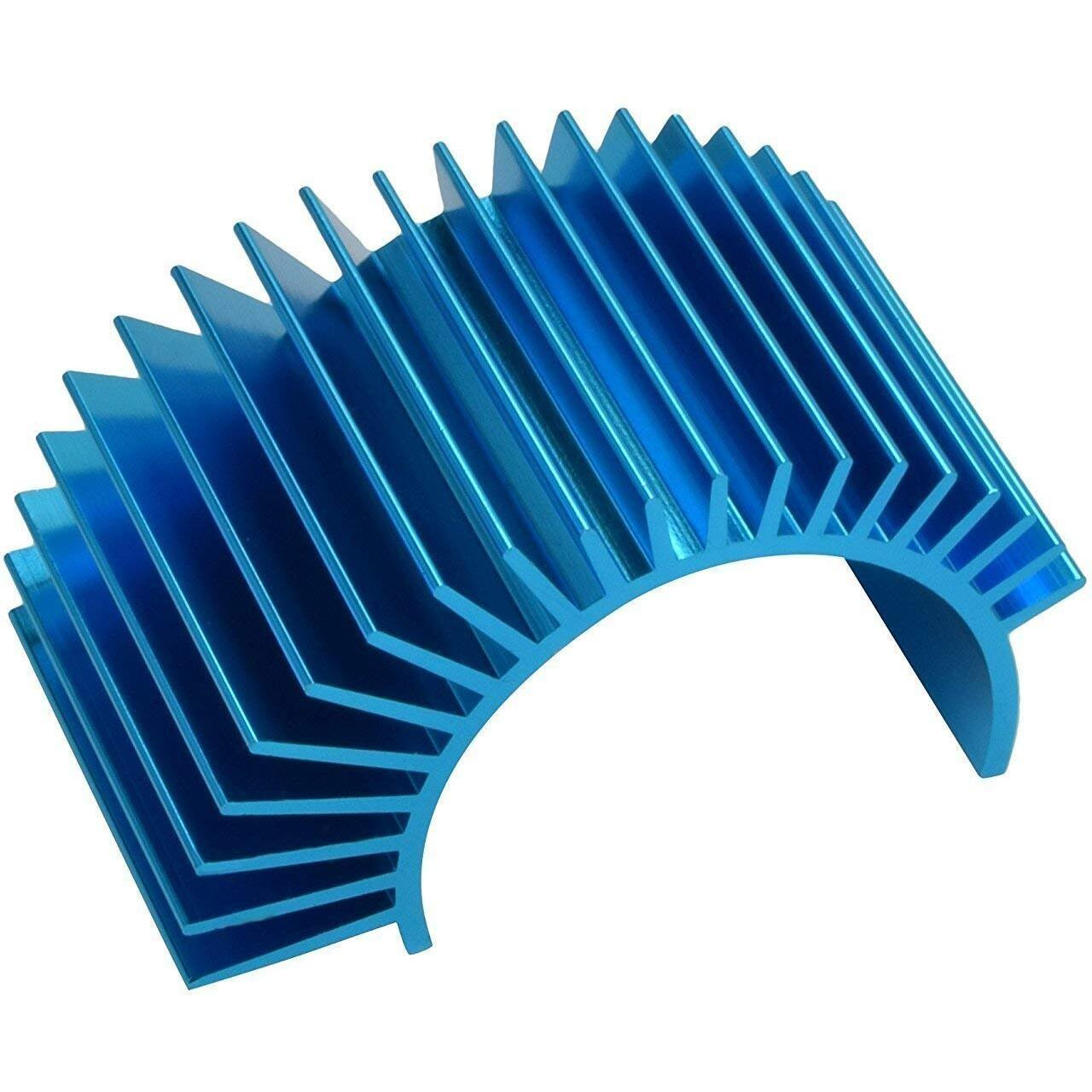 4 Pack Vgoohobby Aluminum Electric Engine Motor Heatsink Cooling Heat Sink Fins For 550 540 3650 Size Brushed Brushless Motors Rc Car Truck Blue