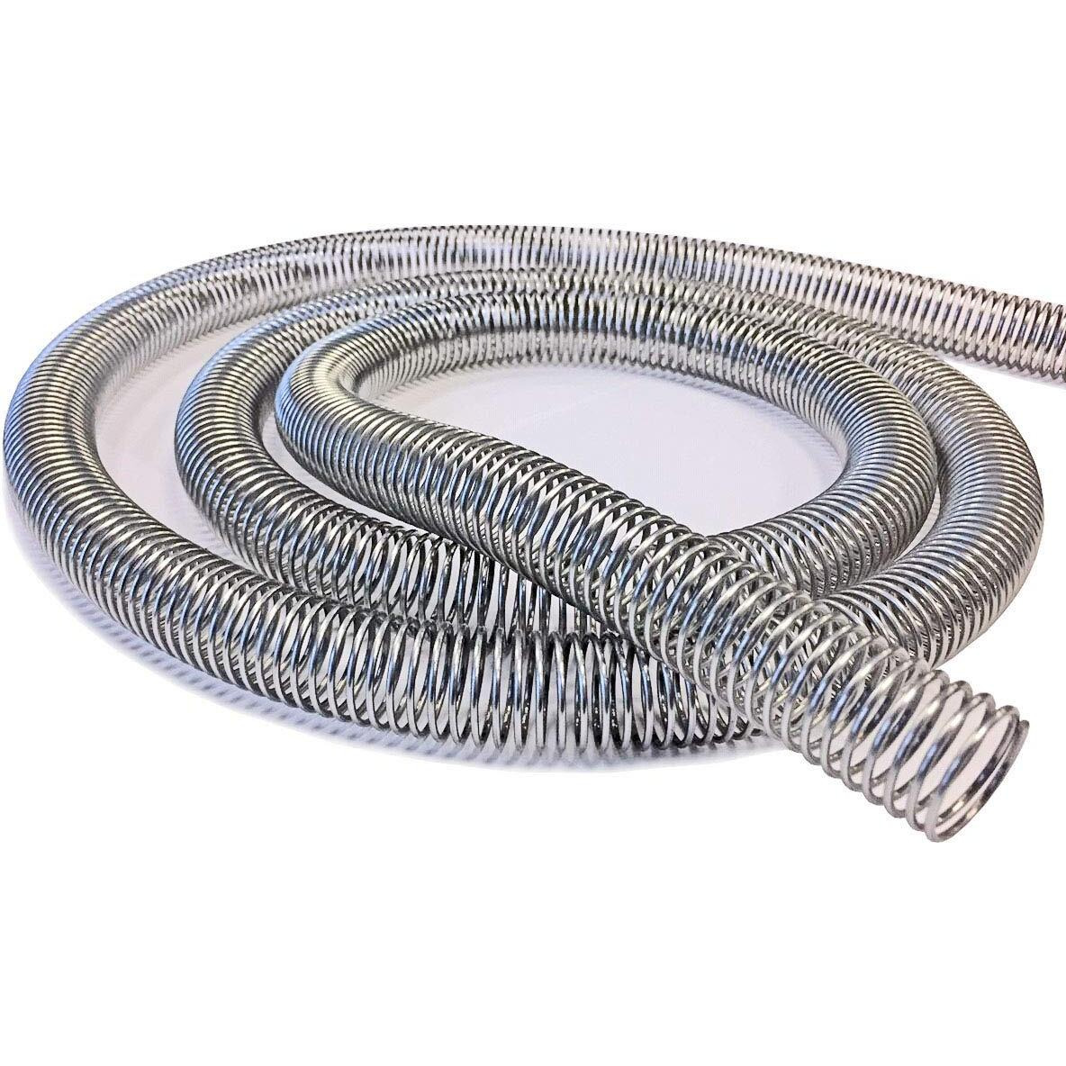Electriduct 7/8&quot&quot Steel Spring Guard Flexible Pipe Hose Protector Metal Spiral Wrap Armor Cover - 23Mm - 10 Feet