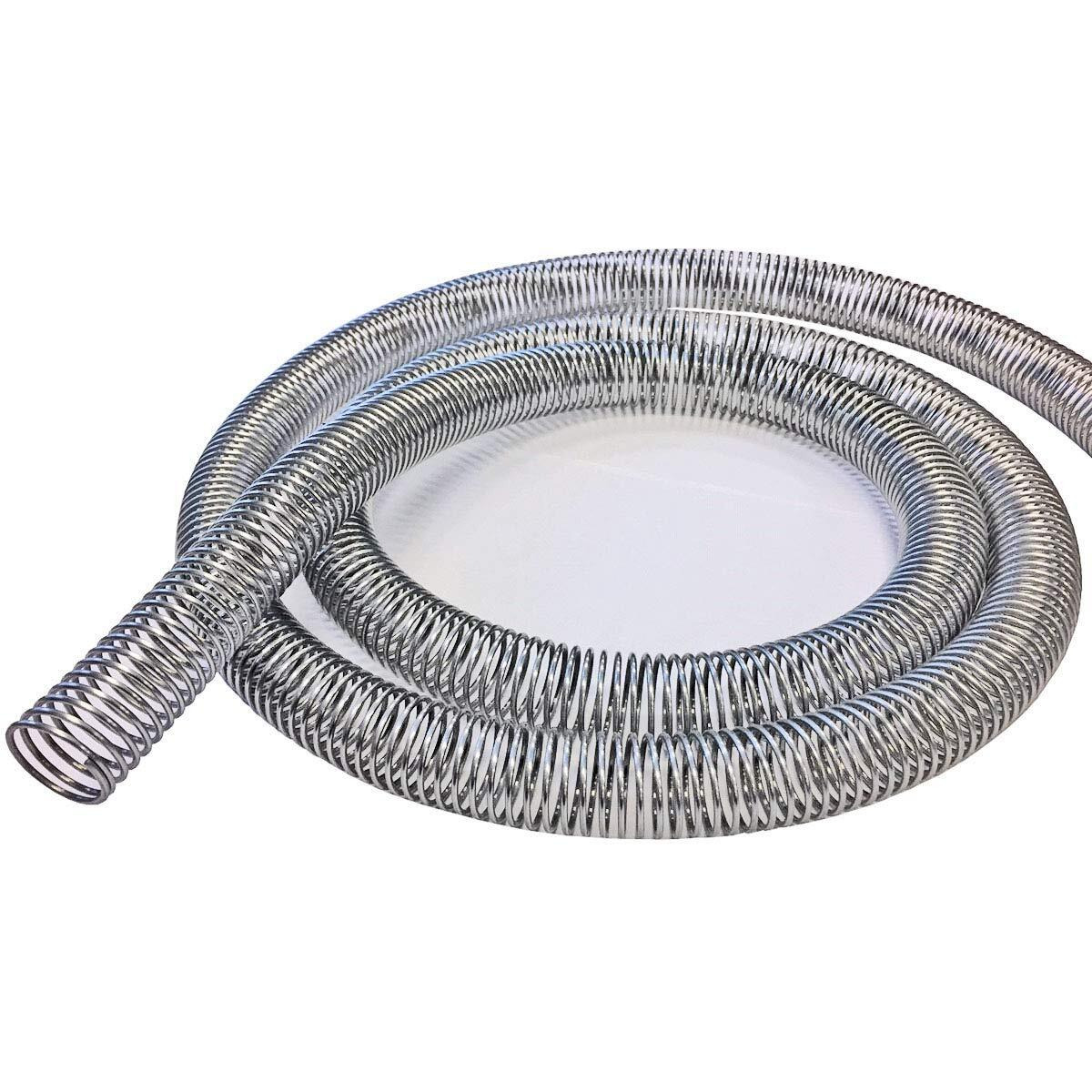 Electriduct 7/8&quot&quot Steel Spring Guard Flexible Pipe Hose Protector Metal Spiral Wrap Armor Cover - 23Mm - 10 Feet