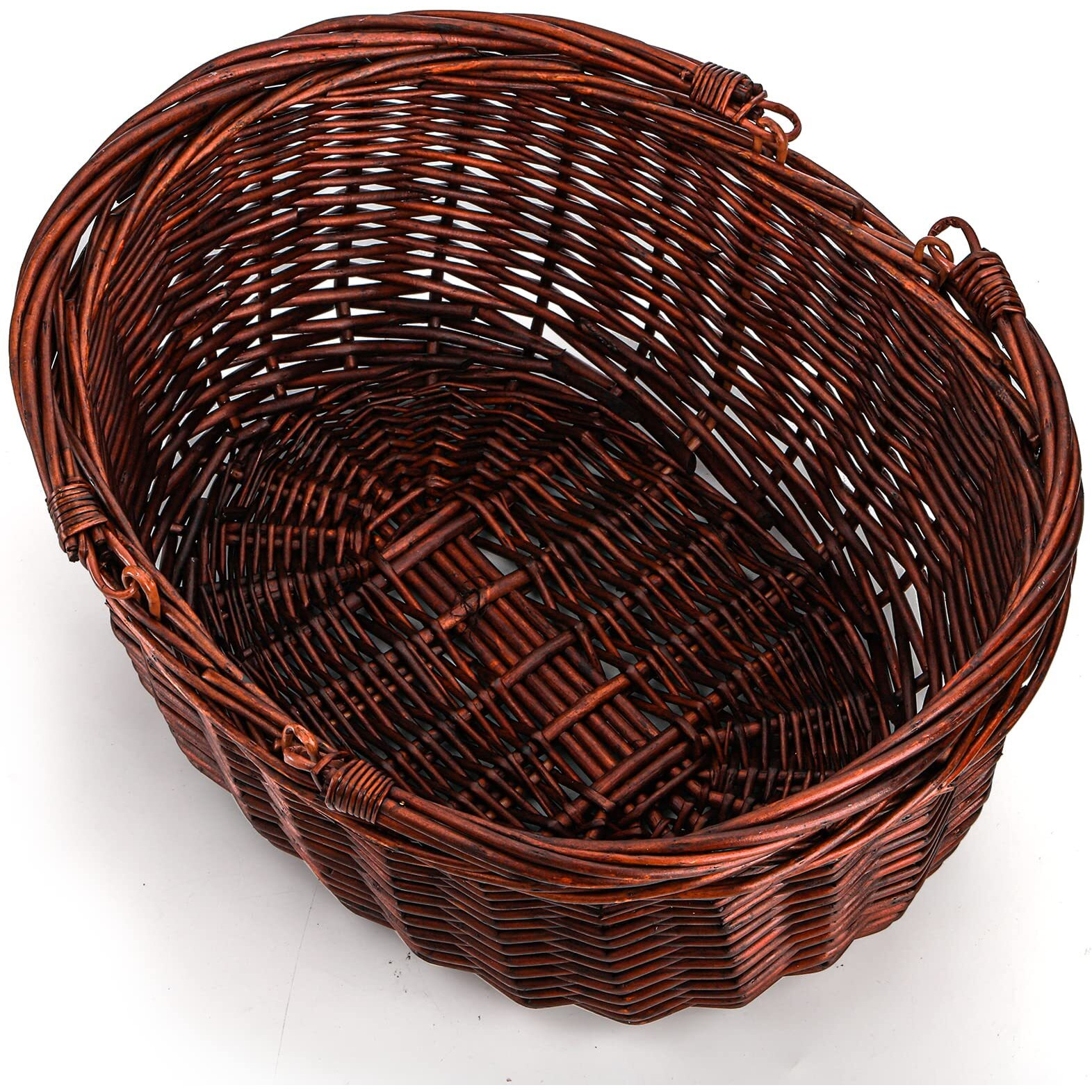 Dicunoy Wicker Picnic Basket With Handle  Large Empty Gift Basket To Fill  Open Top Market Harvest Baskets For Garden  Fruit  Candy  Wine  Egg Gathering  Wedding  Vegetables
