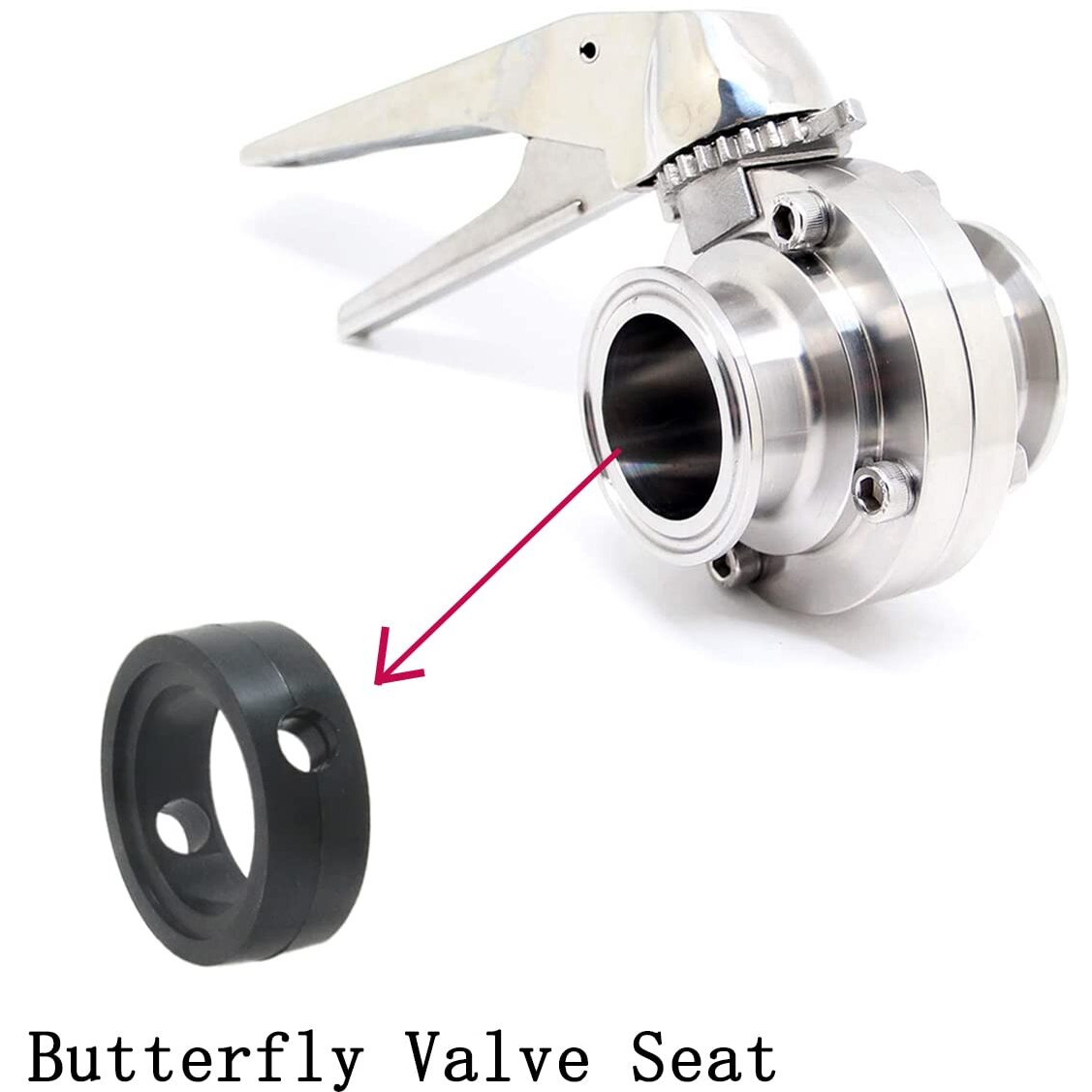 Qiimii Food Grade Seat Seal Epdm For Qiimii 1.5"" Butterfly Valve Vbc