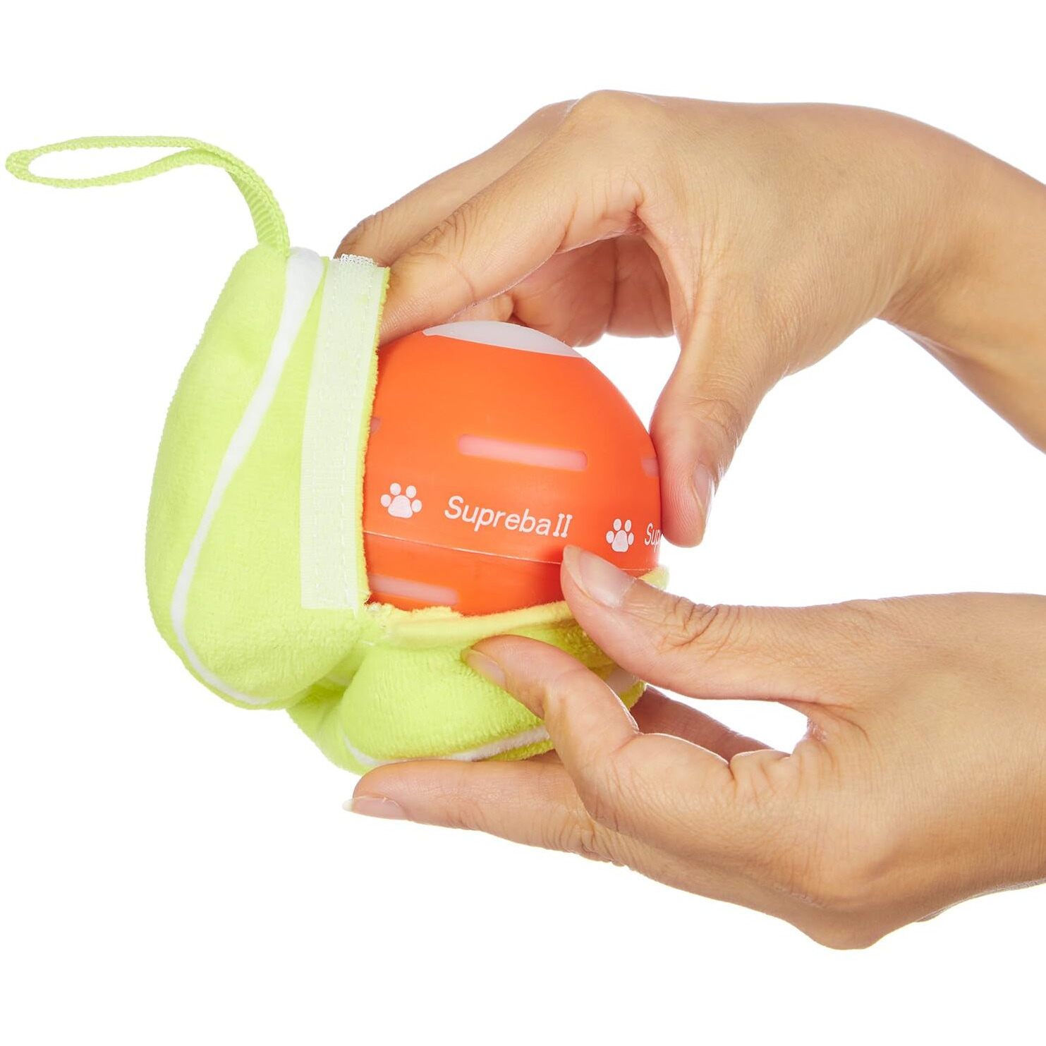 Petdroid 2 Pack Replacement Dog Ball Tennis Plush Cover