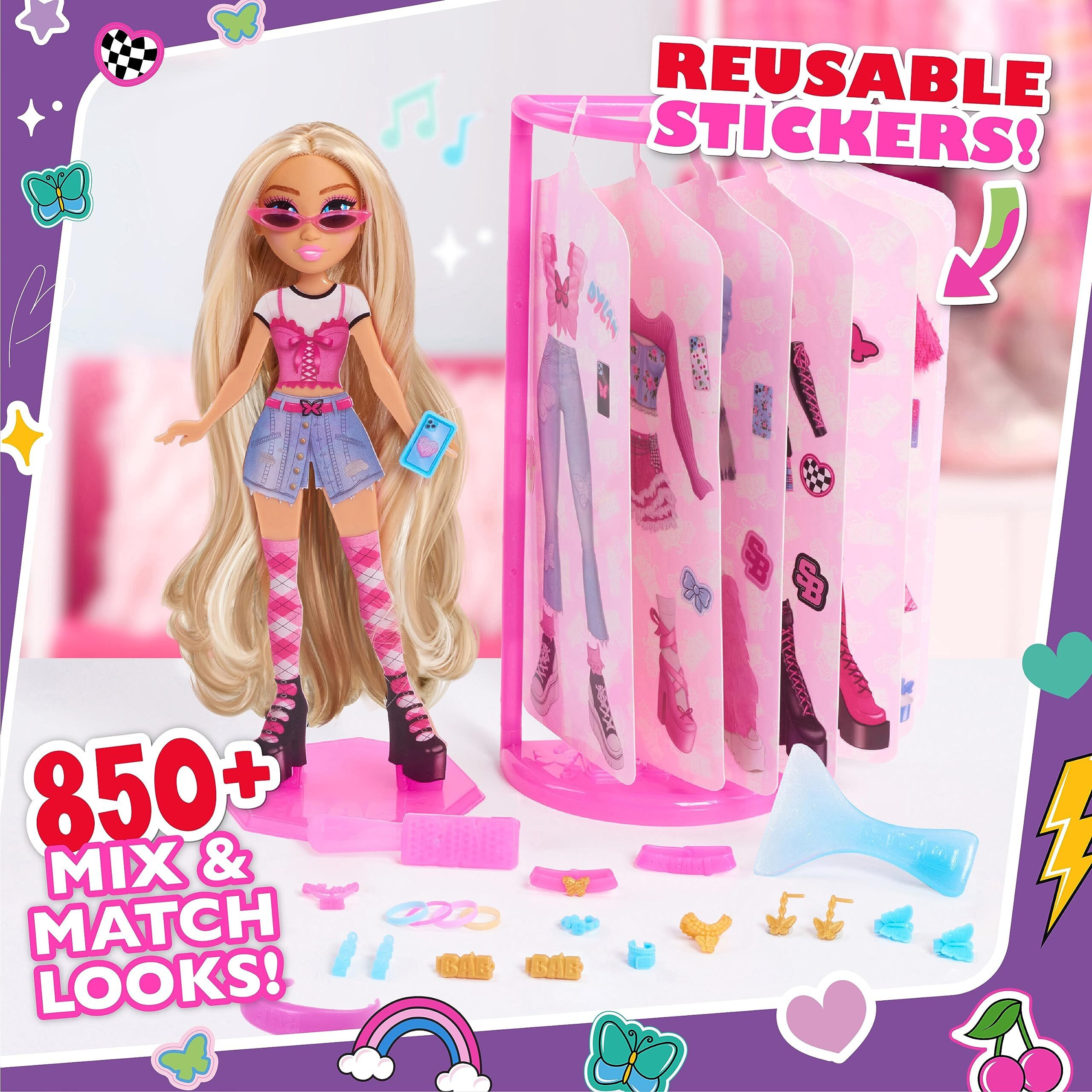 Just Play Style Bae Dylan 10-Inch Fashion Doll And Accessories  28-Pieces  Kids Toys For Ages 4 Up