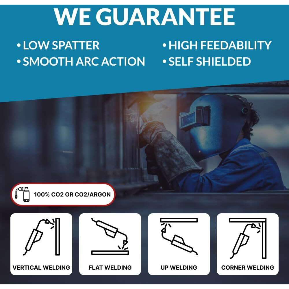 Pgn Solid Mig Welding Wire - Er70S-6 .023 Inch - 2 Pound Spool - Mild Steel Mig Wire With Low Splatter And High Levels Of Deoxidizers - For All Position Gas Welding