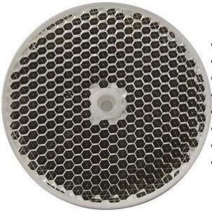3.4 Round German Reflector | Silver Mirror | Flat | Plastic | For Use With Polorized Super Retro-Reflective |Photoelectric Sensors | Photo Beam Sensor | Very High Luminance Factor 6000 X