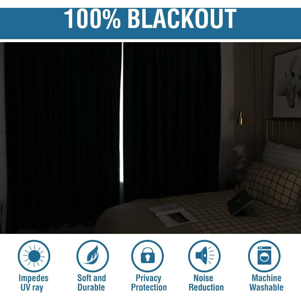 H.Versailtex 100% Blackout Curtains For Bedroom Thermal Insulated Linen Textured Curtains Heat And Full Light Blocking Drapes Living Room Curtains 2 Panel Sets  52X96 - Inch  Ivory White