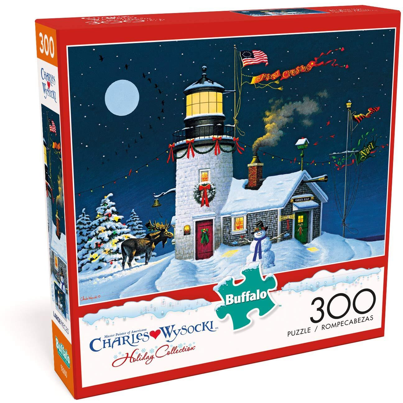 Buffalo Games - Charles Wysocki - Take Out Window - 300 Large Piece Jigsaw Puzzle For Adults Challenging Puzzle Perfect For Game Nights - Finished Puzzle Size Is 21.25 X 15.00